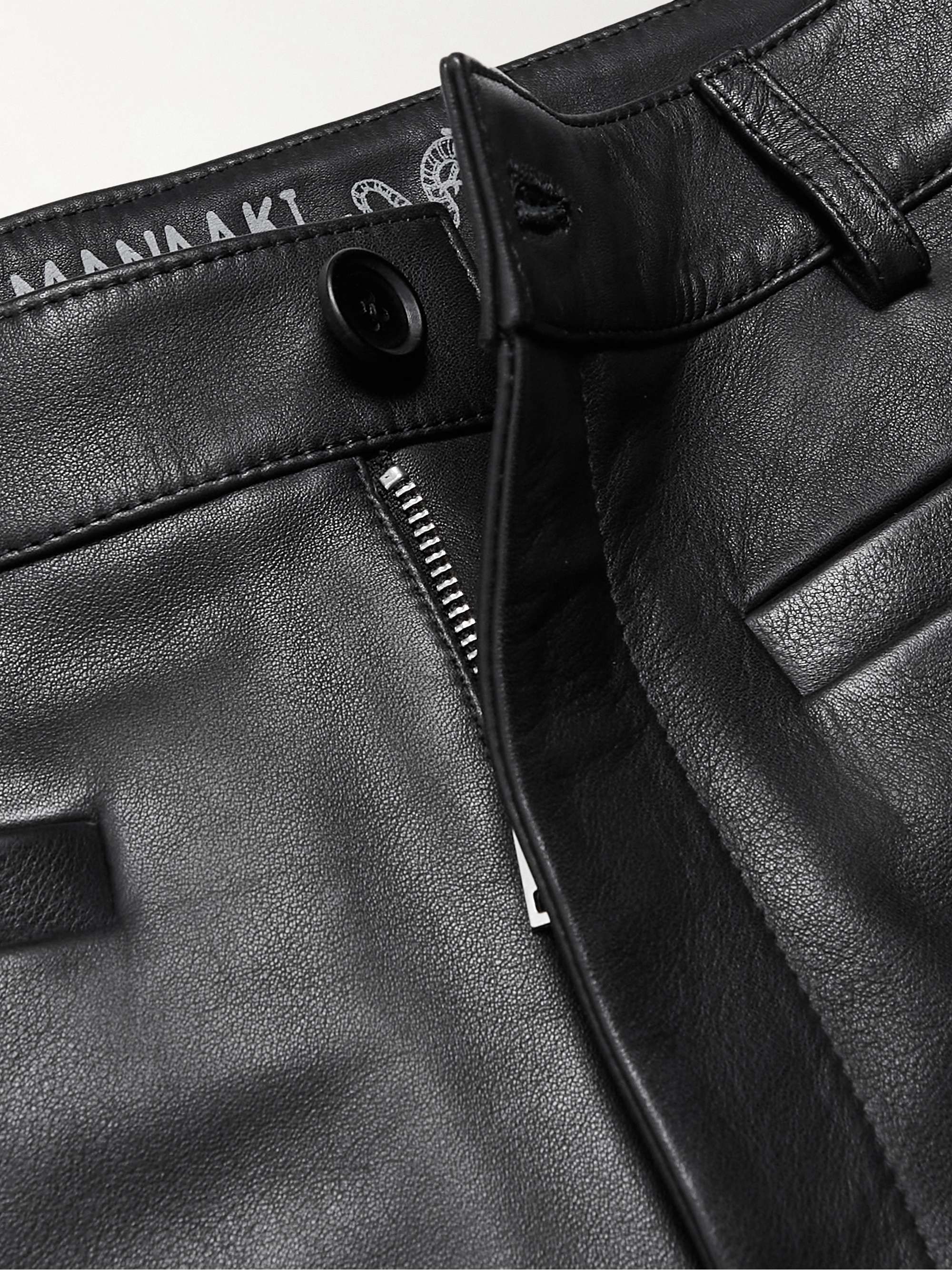 MANAAKI Tahi Flared Leather Pants