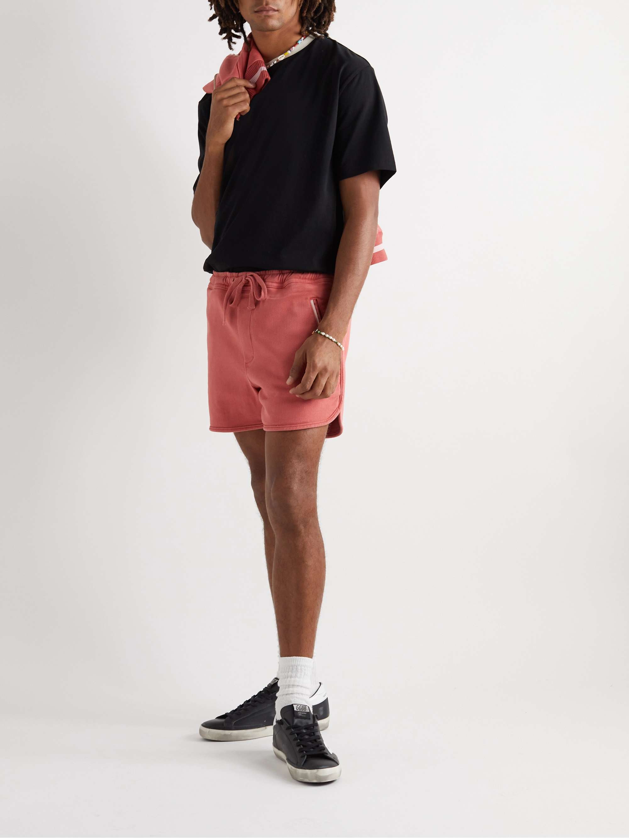 MANAAKI Kai Piped Cotton-Blend Drawstring Shorts