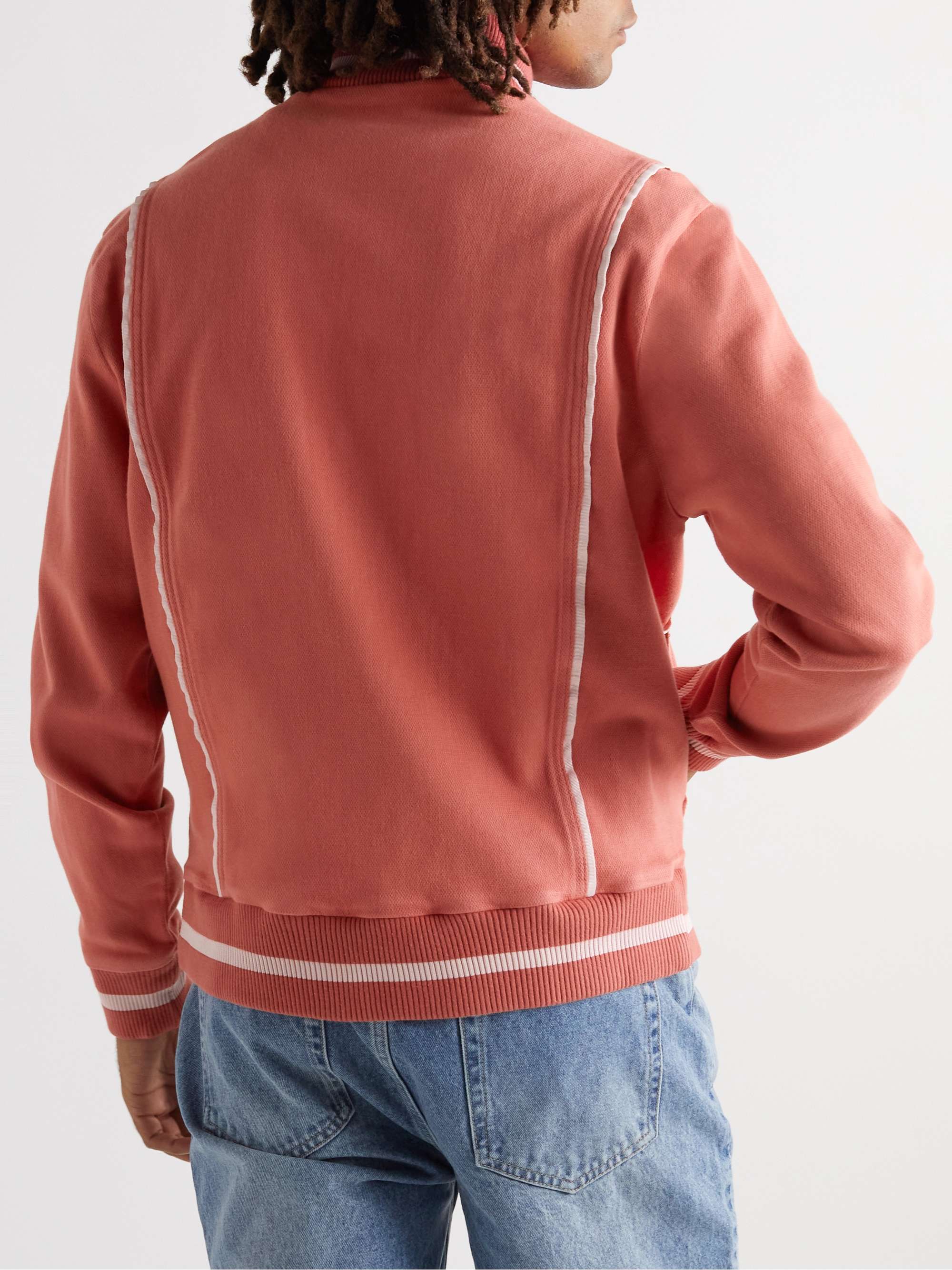 MANAAKI Kai Striped Cotton-Blend Track Jacket
