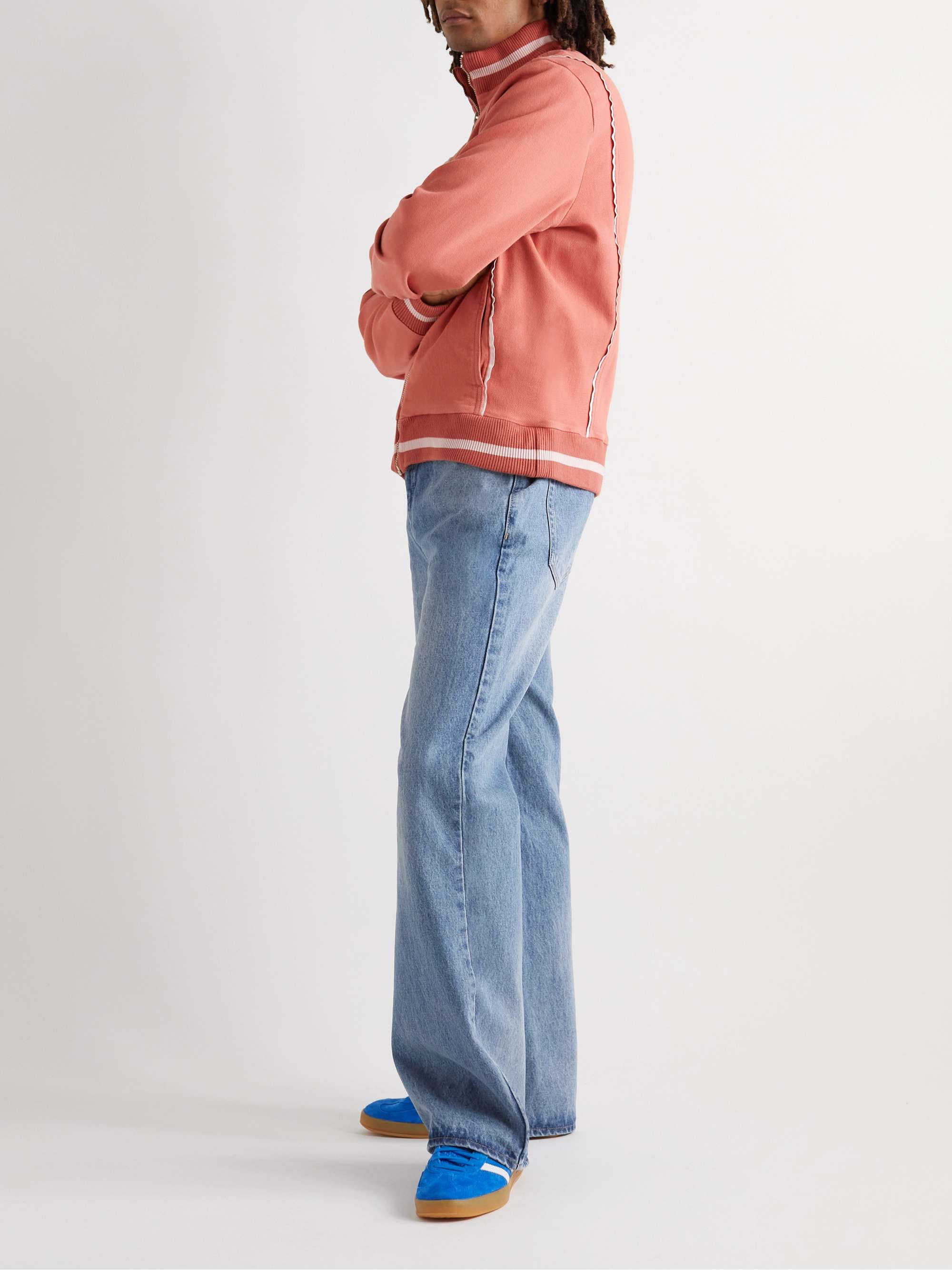 MANAAKI Kai Striped Cotton-Blend Track Jacket