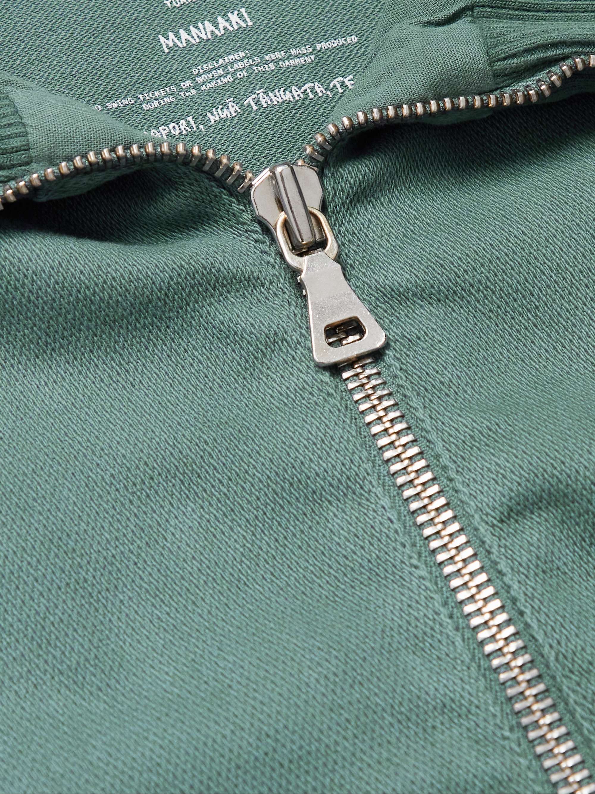 MANAAKI Kai Striped Cotton-Blend Track Jacket