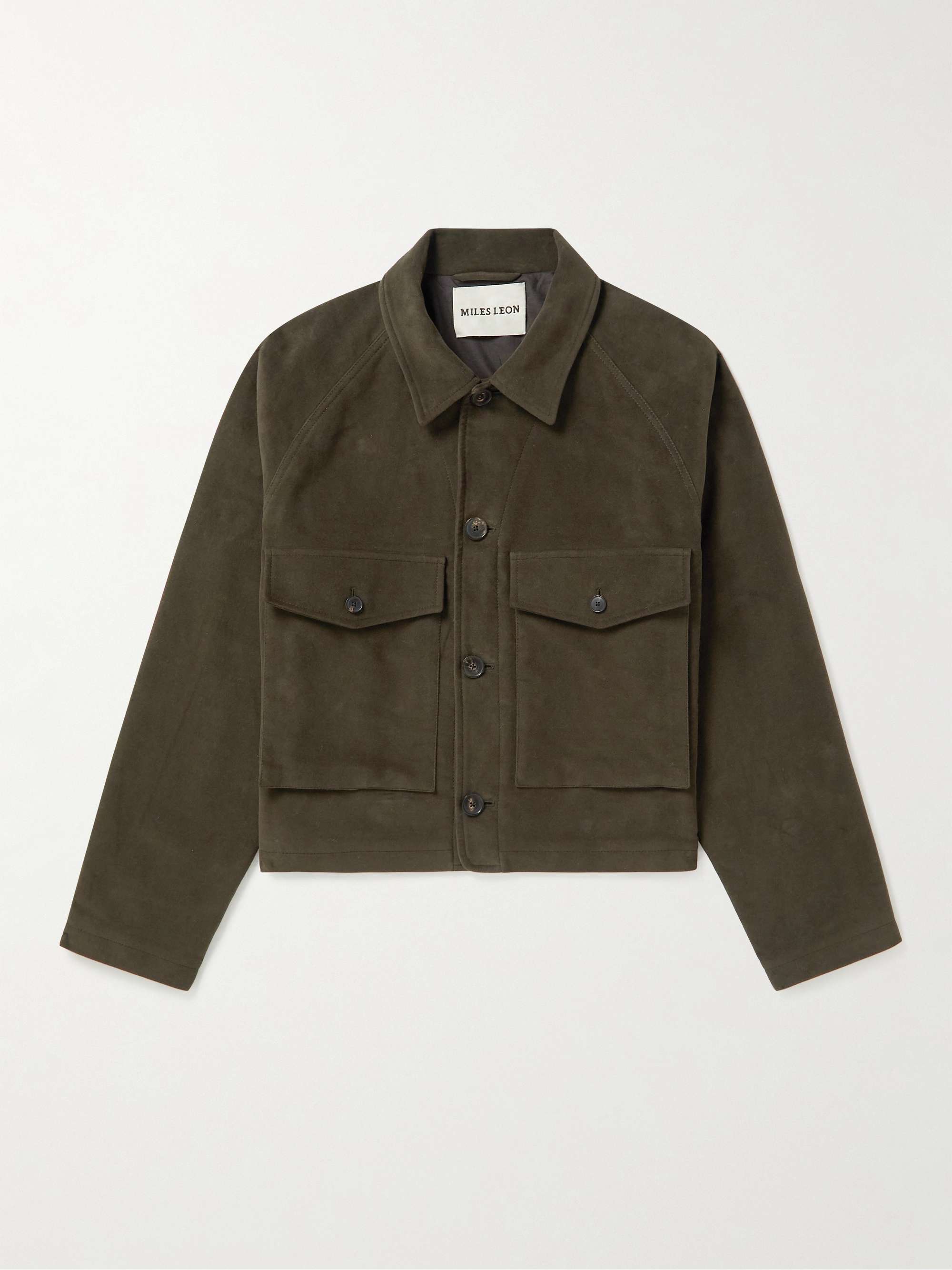 MILES LEON Dahlia Cropped Cotton-Moleskin Jacket