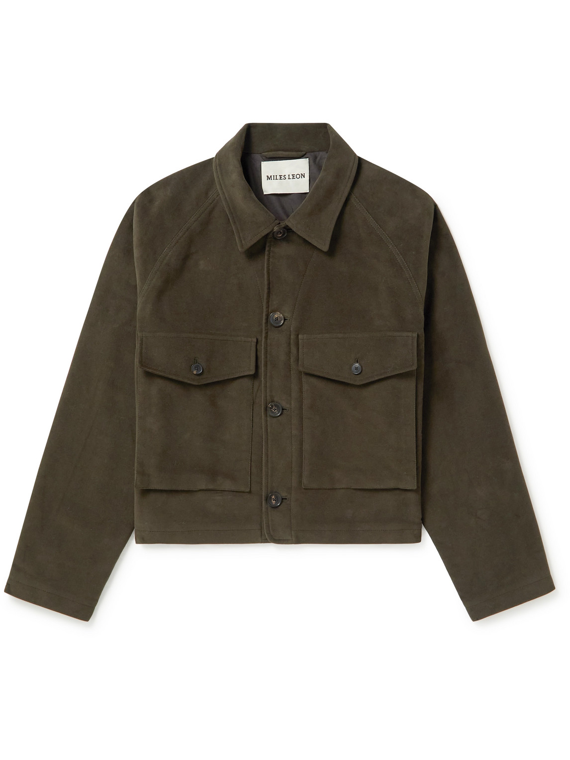 MILES LEON – Dahlia Cropped Cotton-Moleskin Jacket