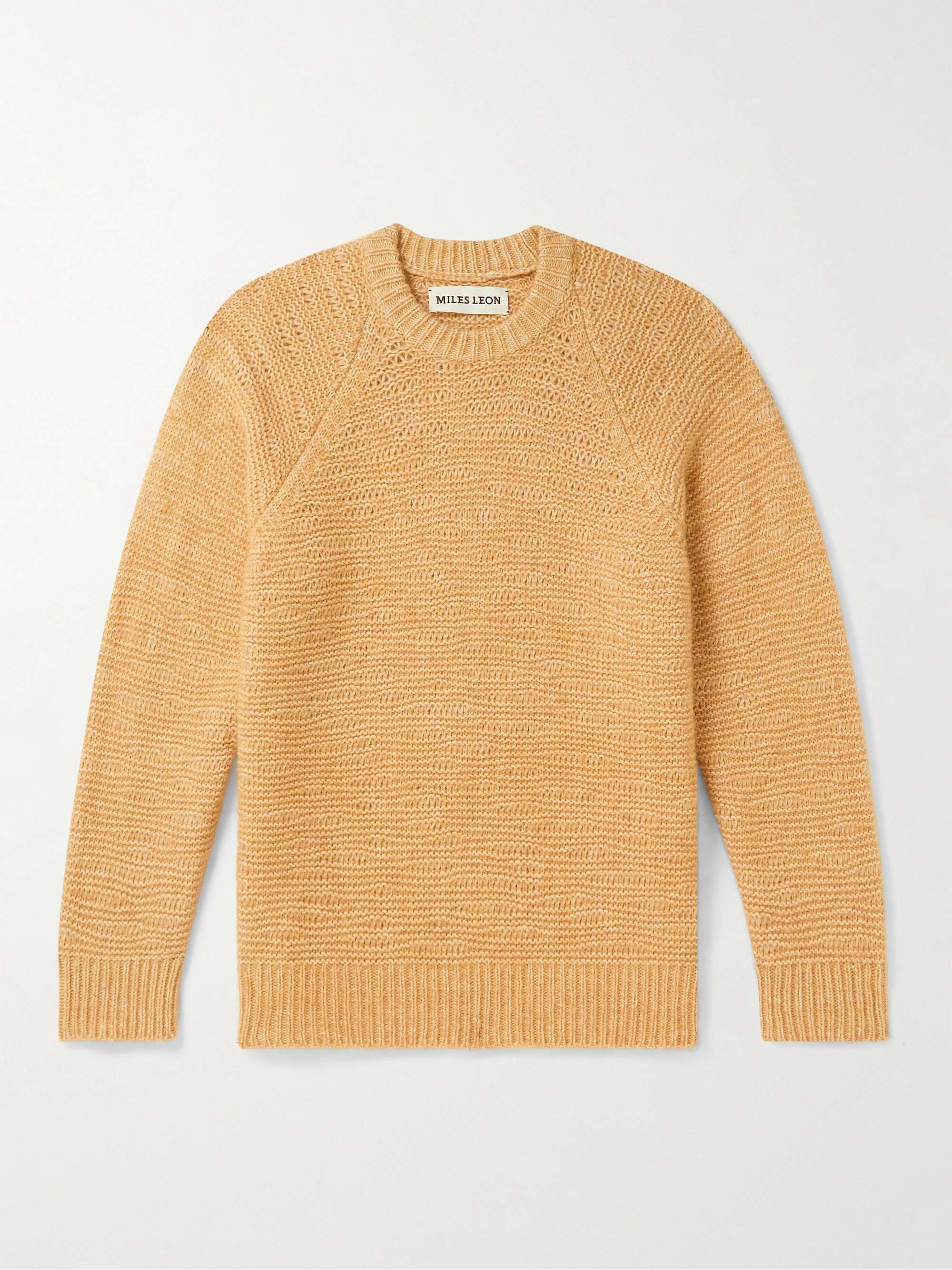 MILES LEON Cotton, Alpaca and Merino Wool-Blend Sweater