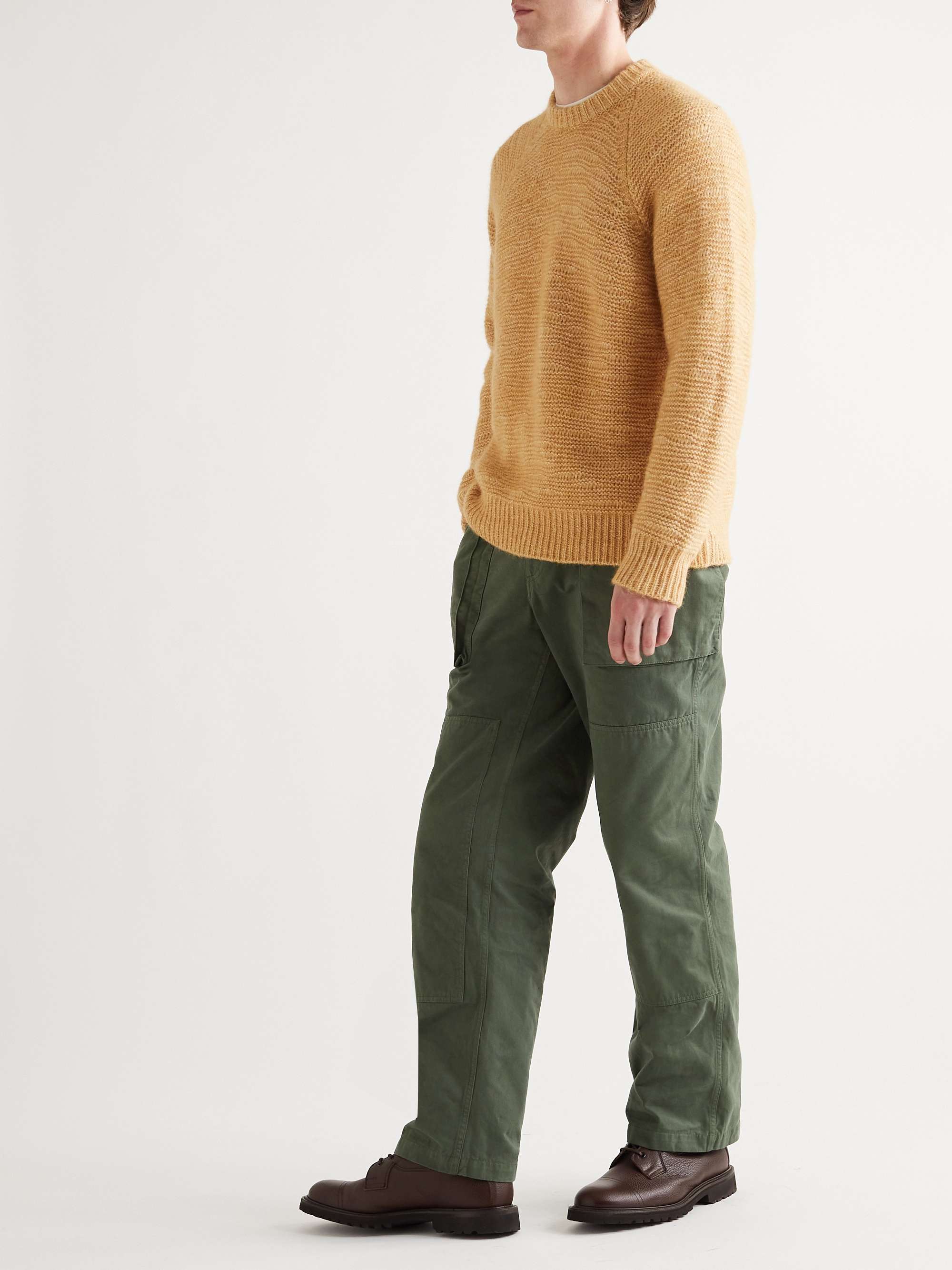 MILES LEON Cotton, Alpaca and Merino Wool-Blend Sweater