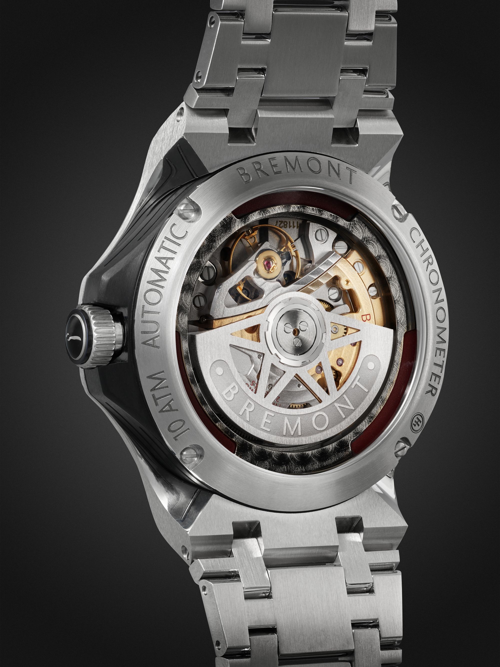 BREMONT Supernova Automatic 40mm Stainless Steel Watch, Ref. No. SUPERNOVA-PI-N-B
