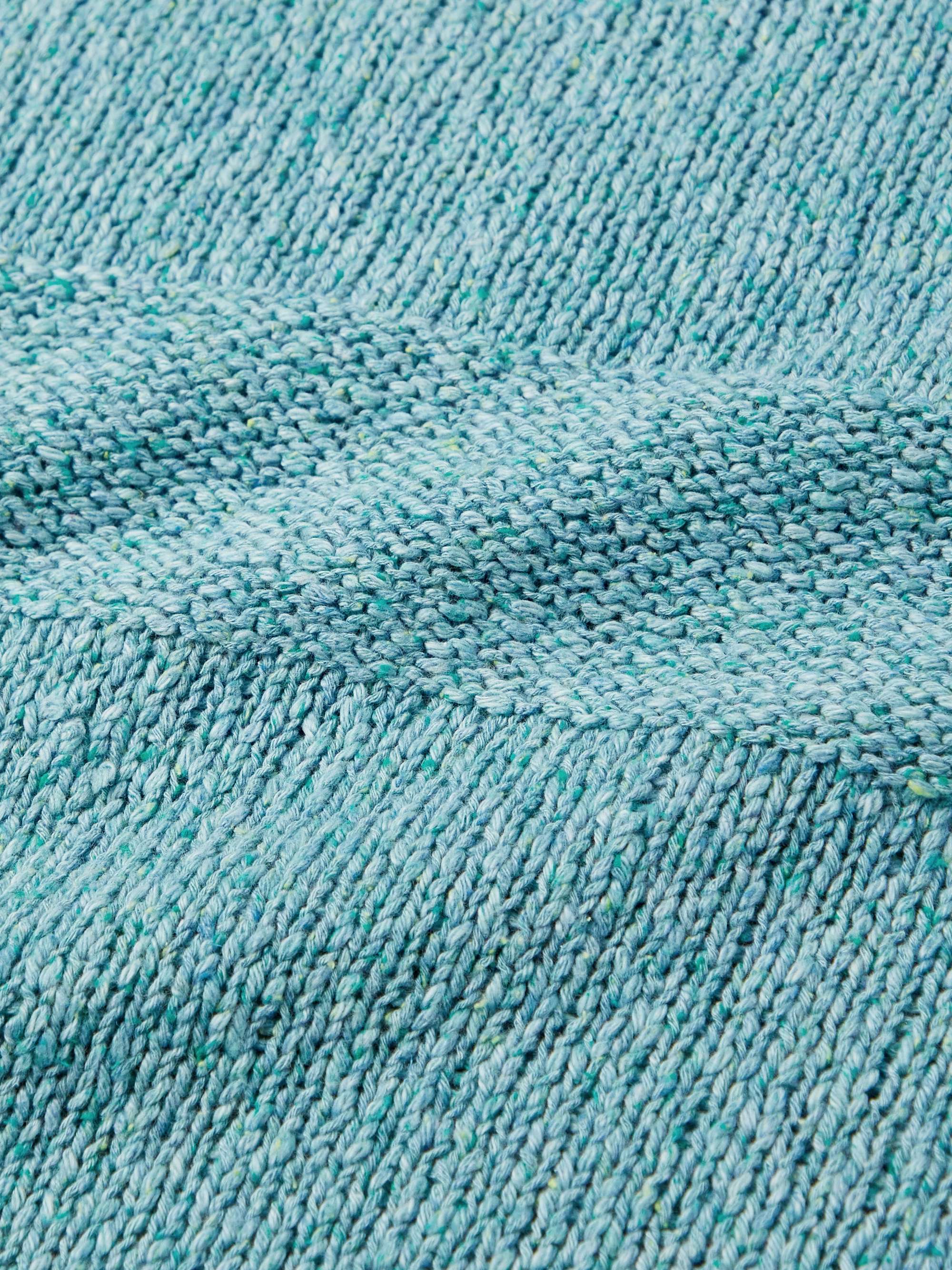 THE ELDER STATESMAN Cotton, Linen and Silk-Blend Sweater