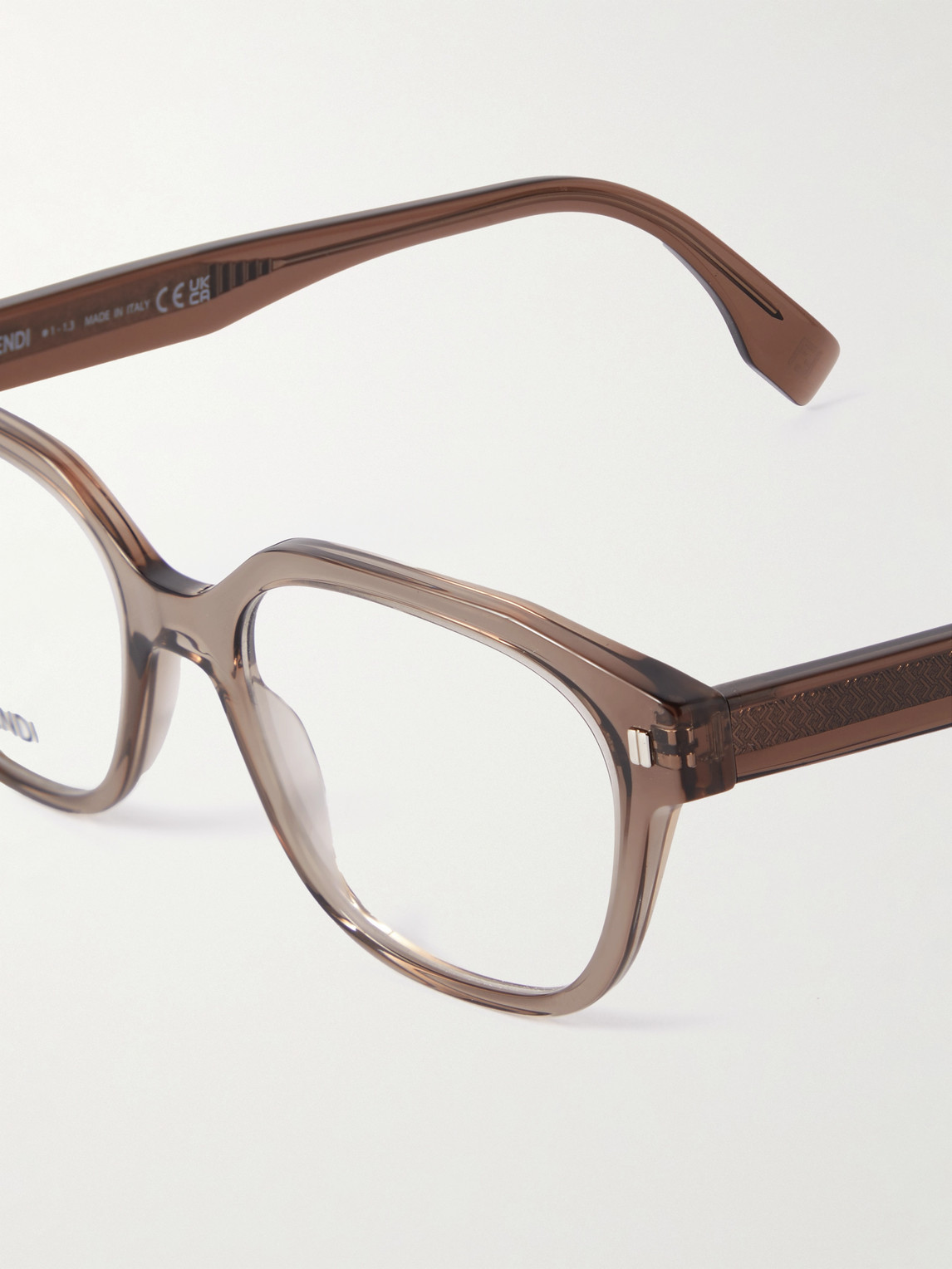 Shop Fendi D-frame Acetate Optical Glasses In Brown