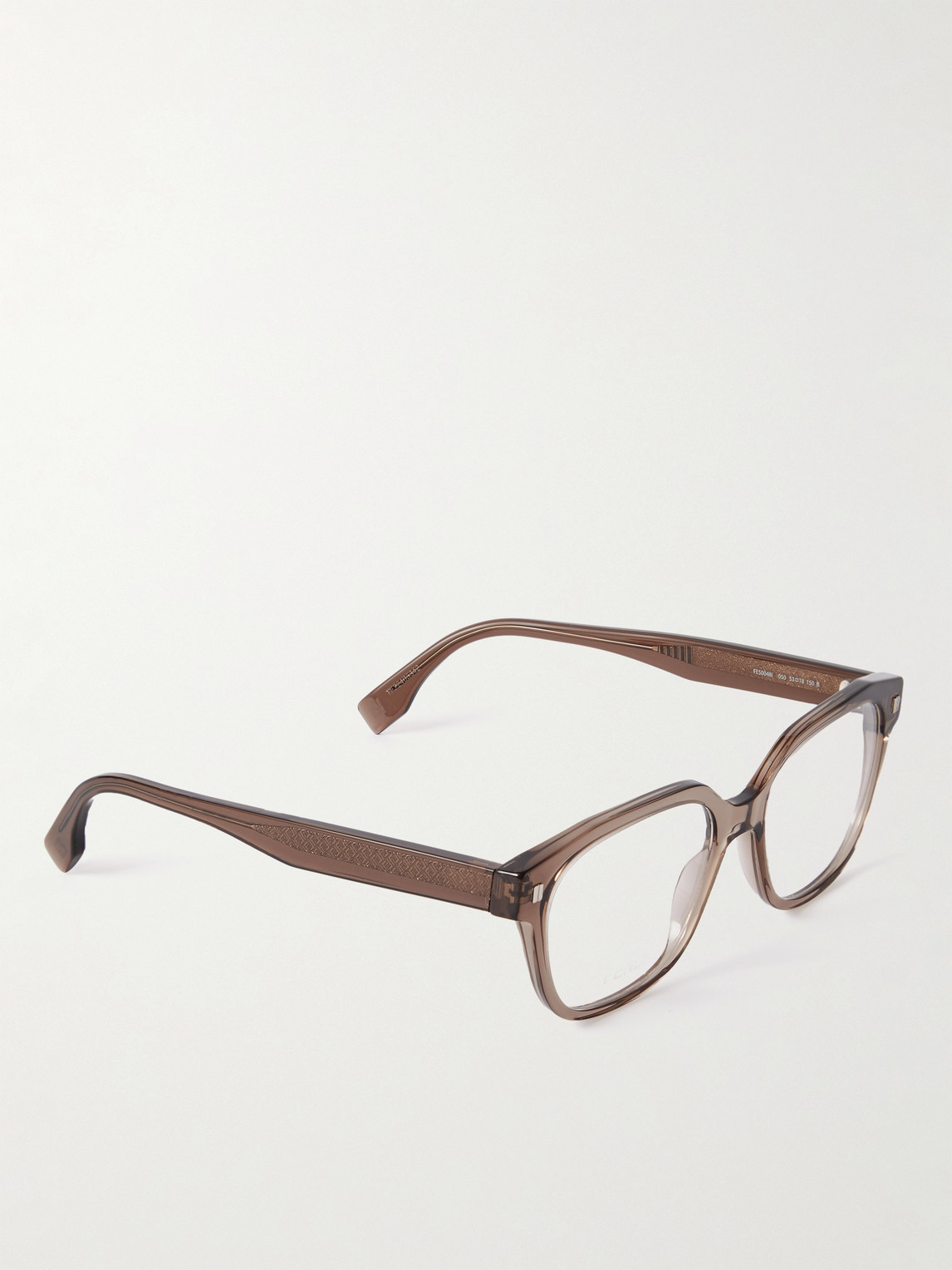 Shop Fendi D-frame Acetate Optical Glasses In Brown