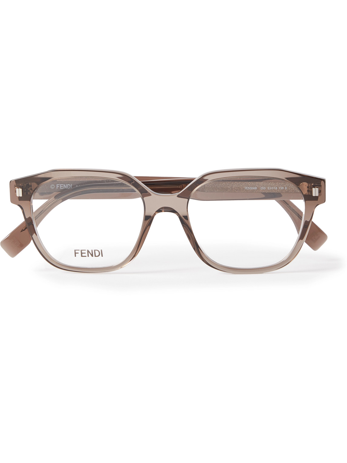 Fendi D-frame Acetate Optical Glasses In Brown