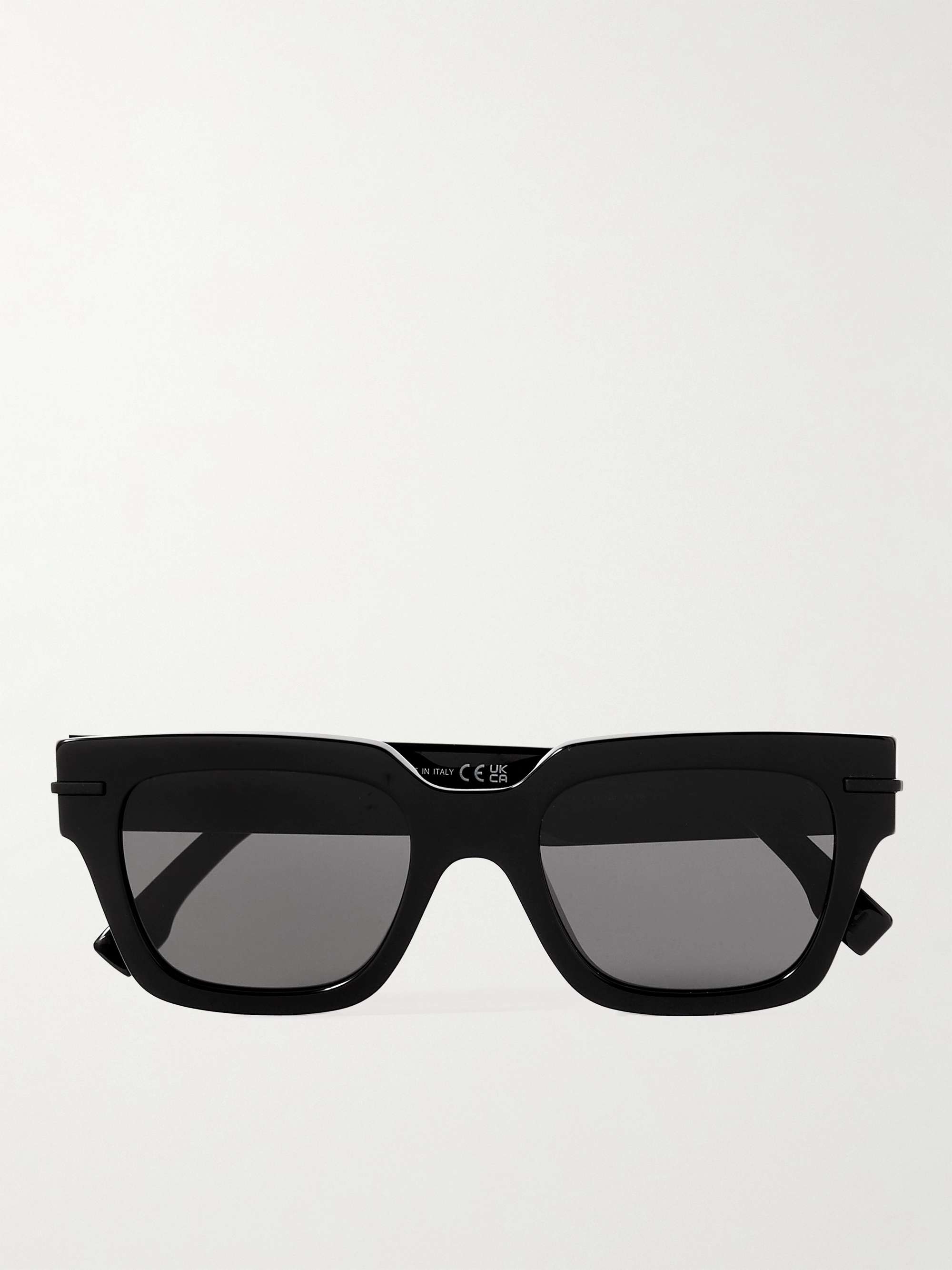 Brown Fendigraphy D-frame acetate sunglasses, Fendi