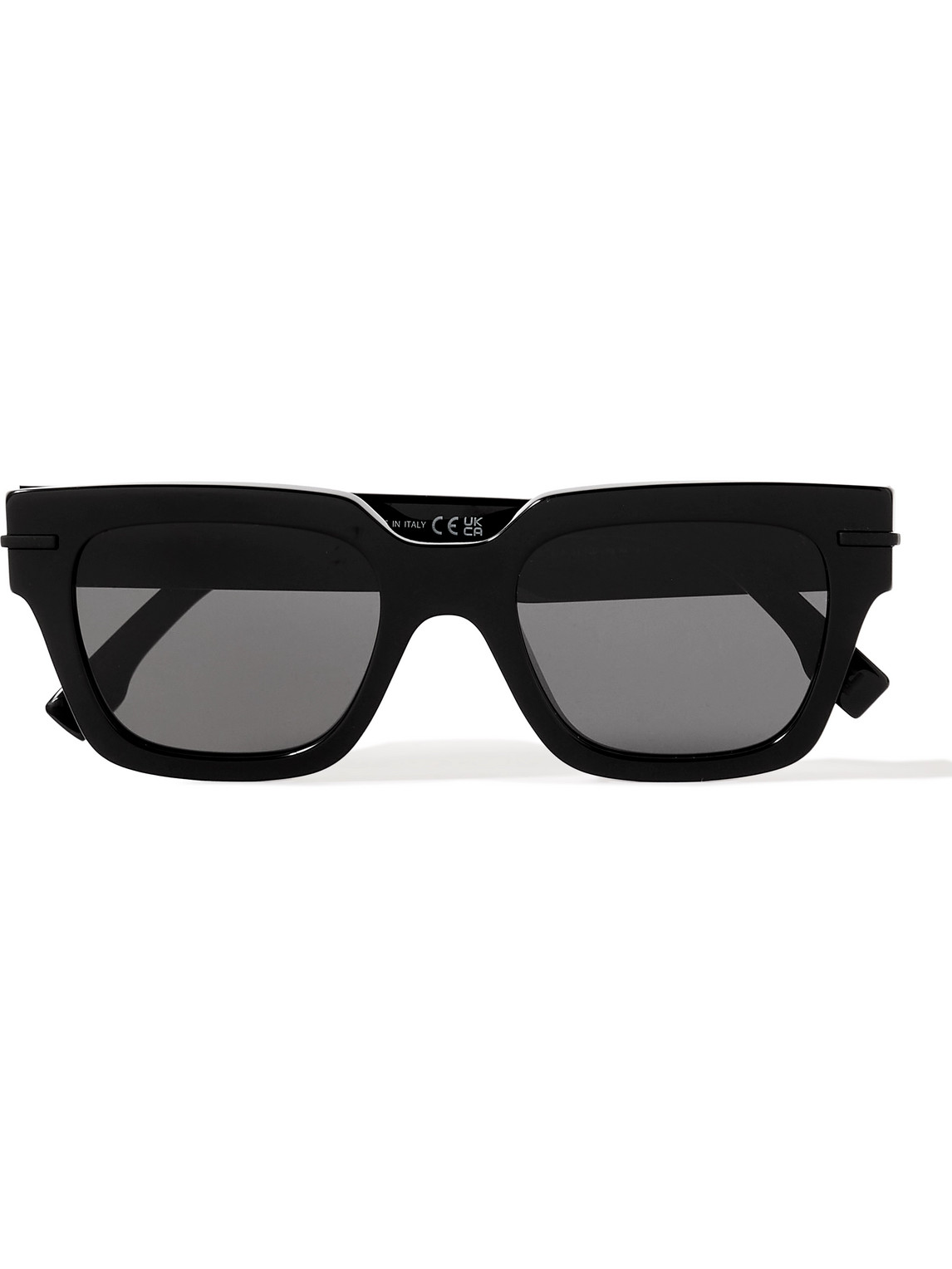 Fendi Graphy Sqaure-frame Acetate Sunglasses In Black
