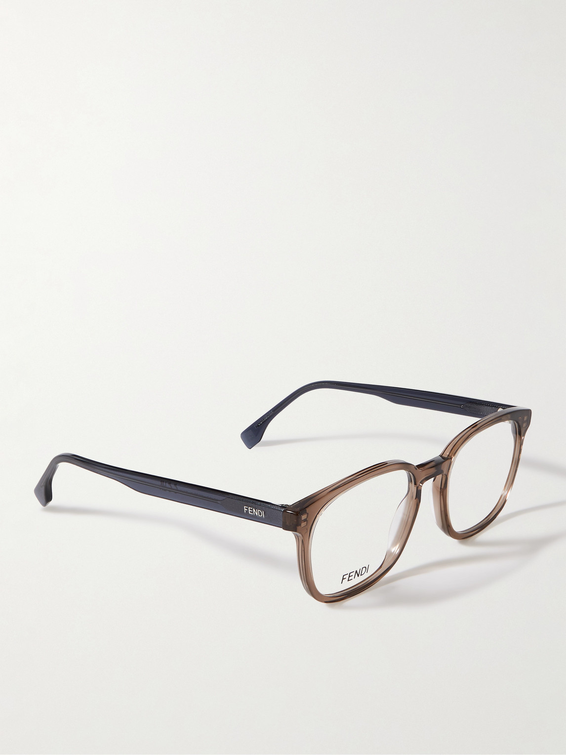 Shop Fendi D-frame Acetate Optical Glasses In Brown