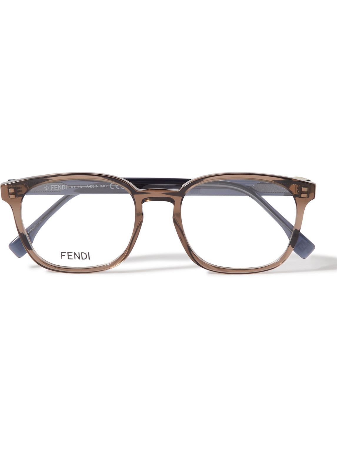 Fendi D-frame Acetate Optical Glasses In Brown