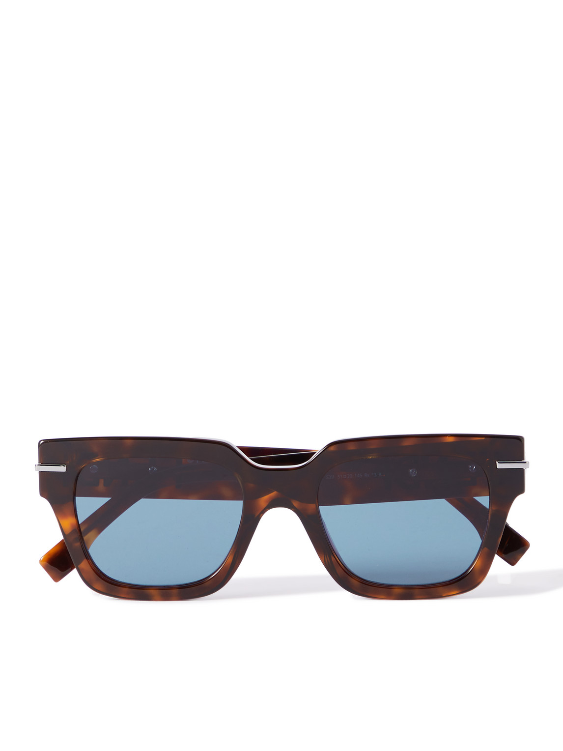 Shop Fendi Graphy Square-frame Tortoiseshell Acetate Sunglasses