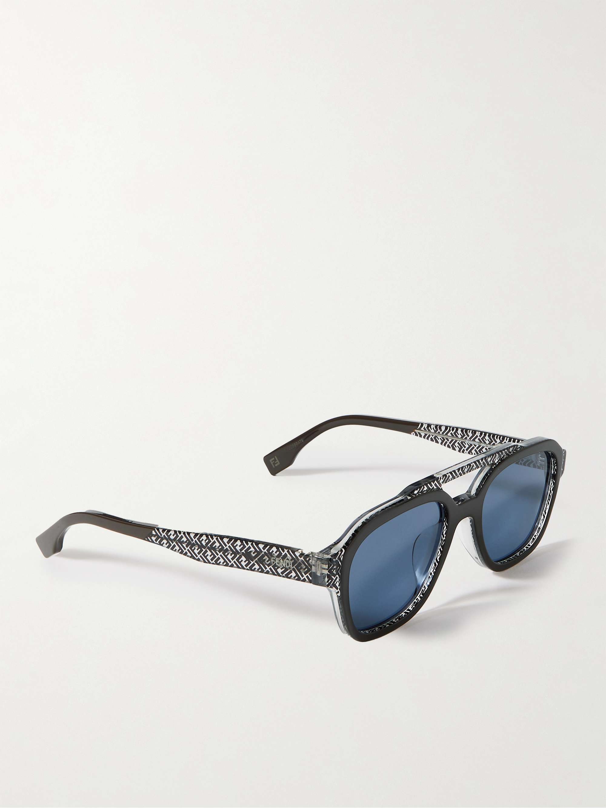 FENDI Aviator-Style Metal Sunglasses