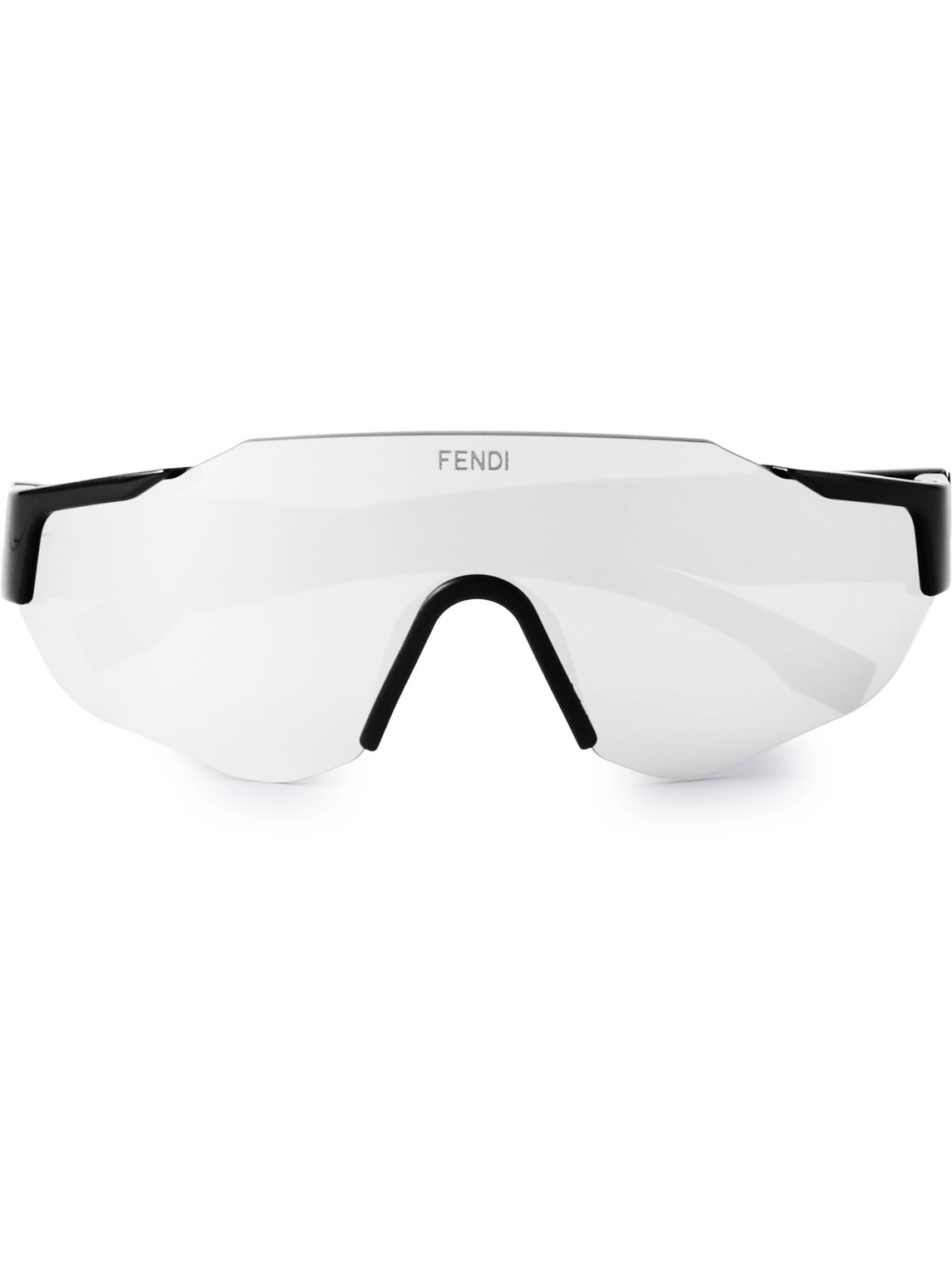 Fendi Frameless Acetate Sunglasses In Black