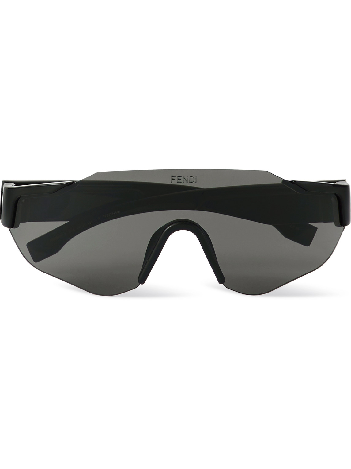 Fendi Frameless Acetate Sunglasses In Black