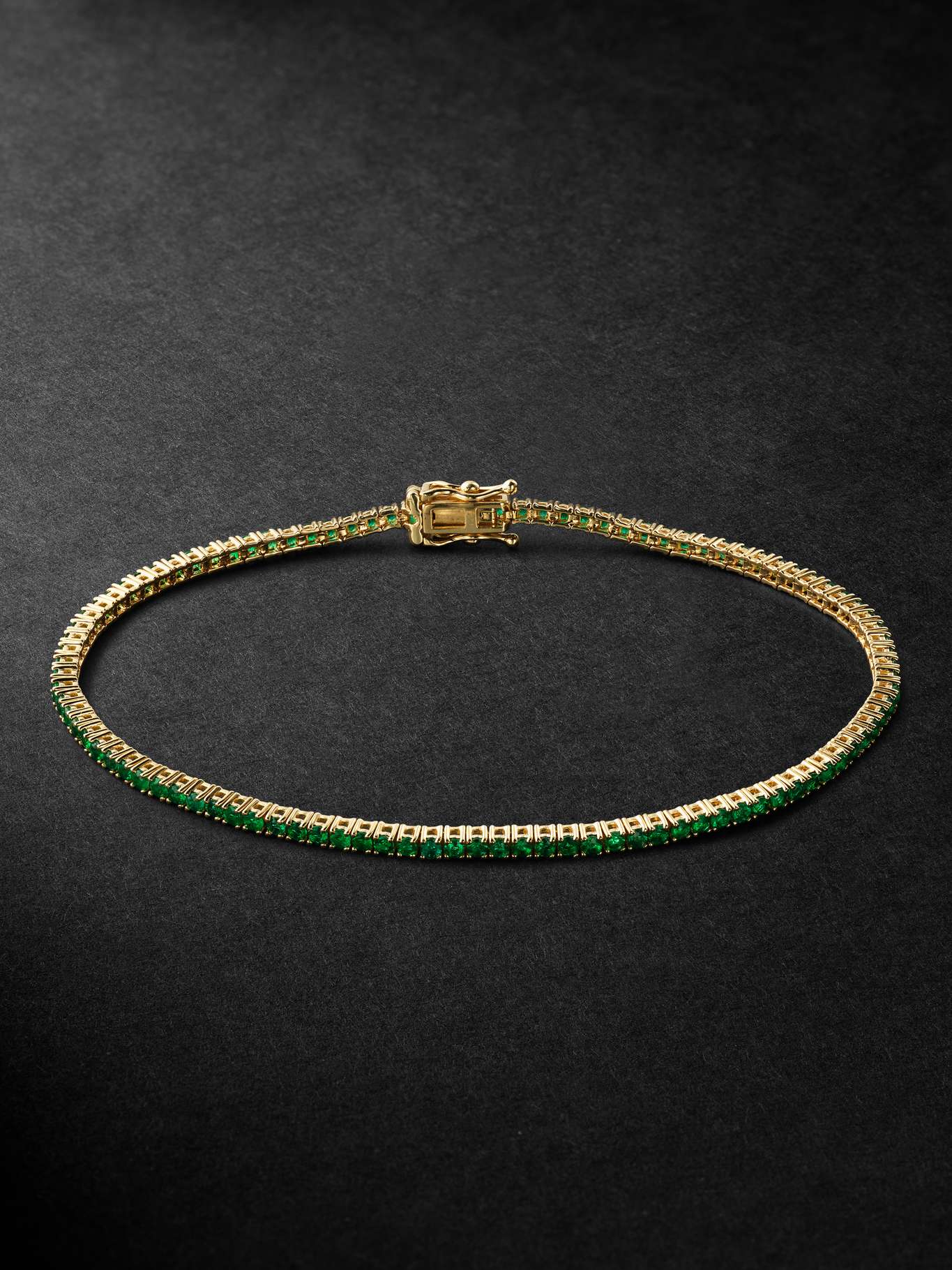 Sydney Evan Gold Emerald Bracelet