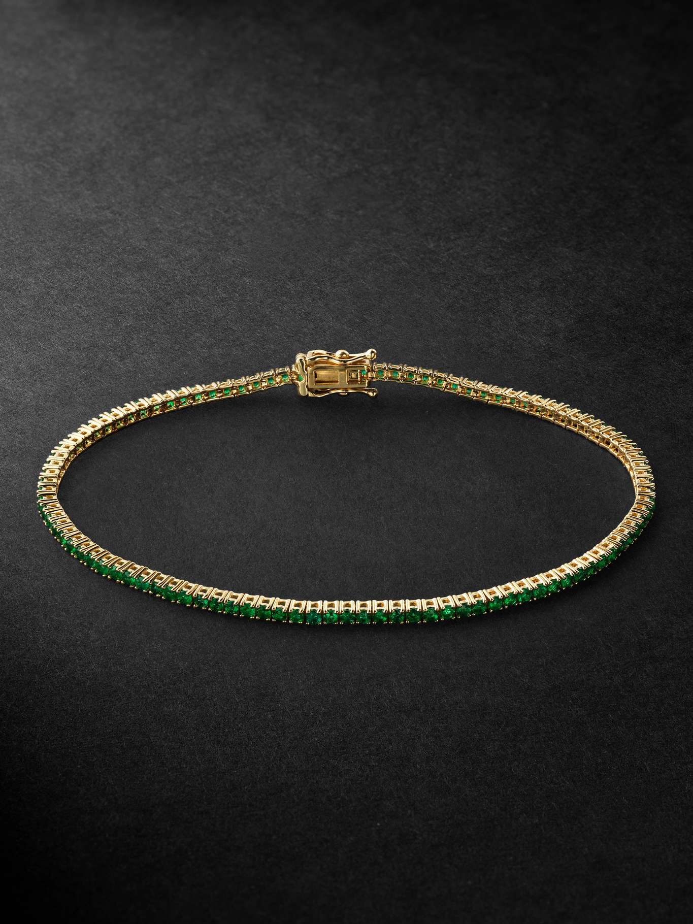 Sydney Evan Gold Emerald Bracelet