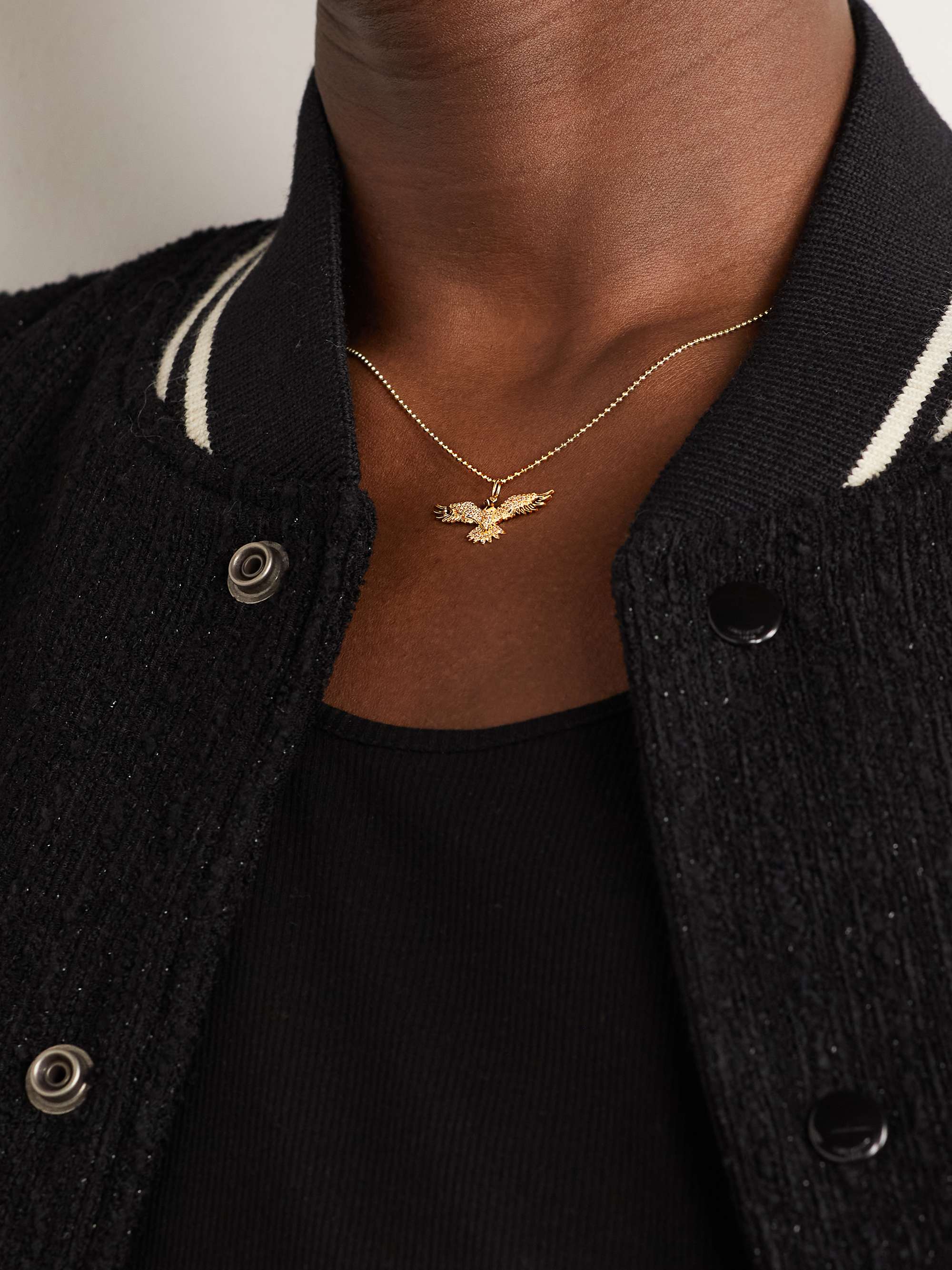 SYDNEY EVAN Eagle Gold Diamond Pendant Necklace