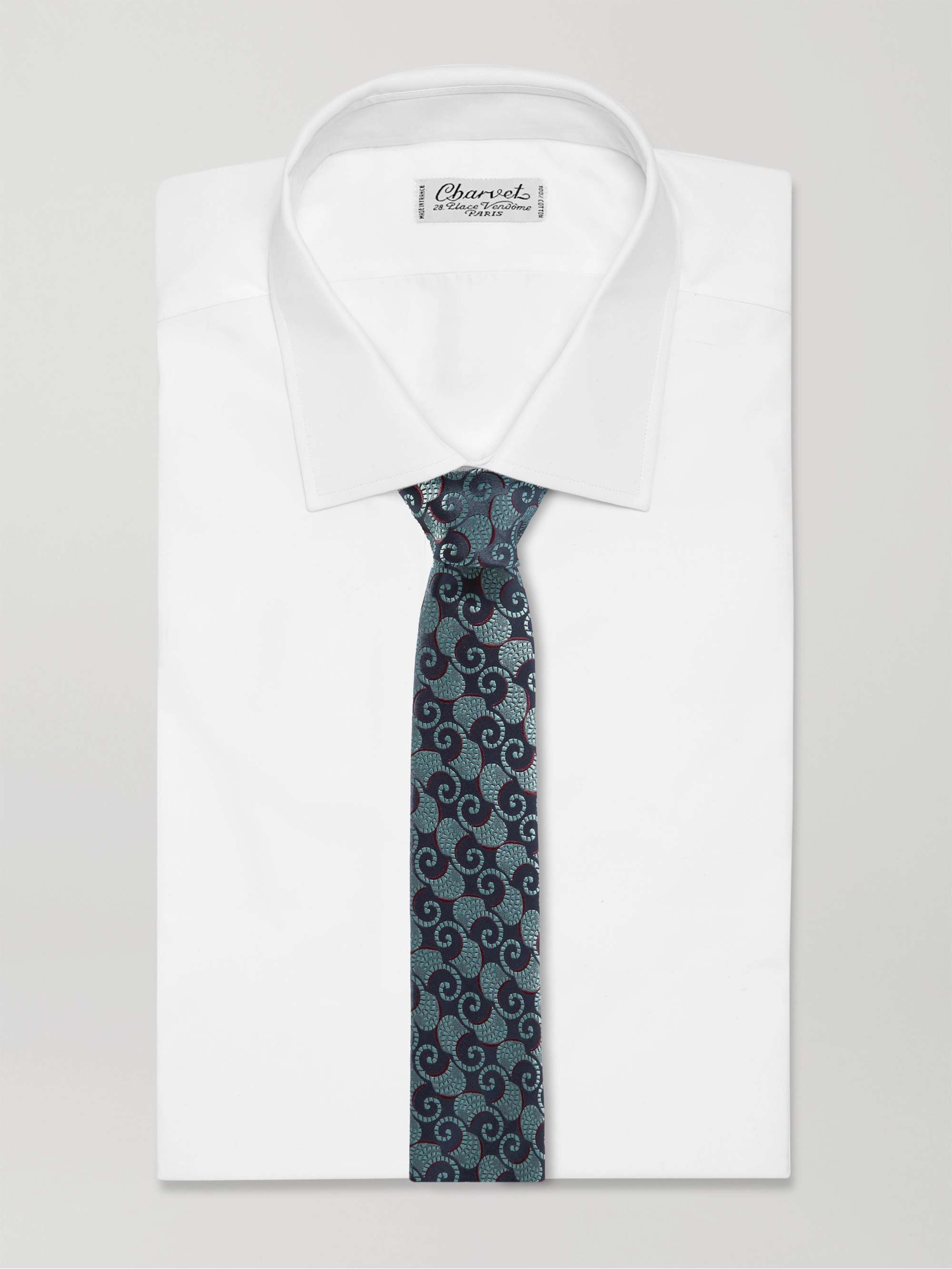 CHARVET Silk-Jacquard Tie