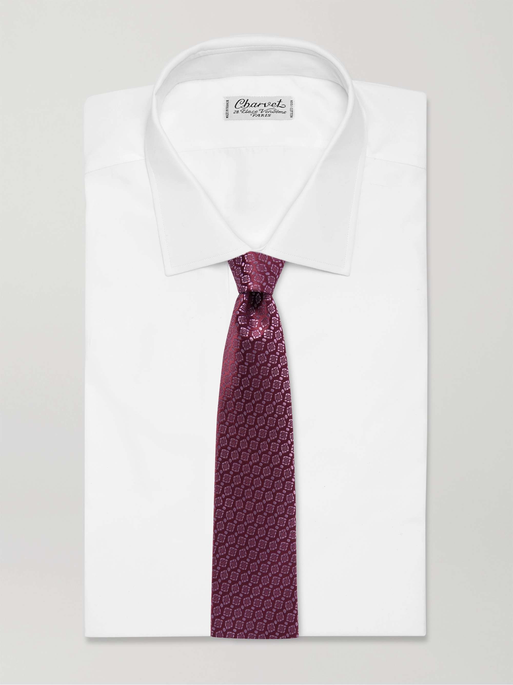 CHARVET 8.5cm Silk-Jacquard Tie