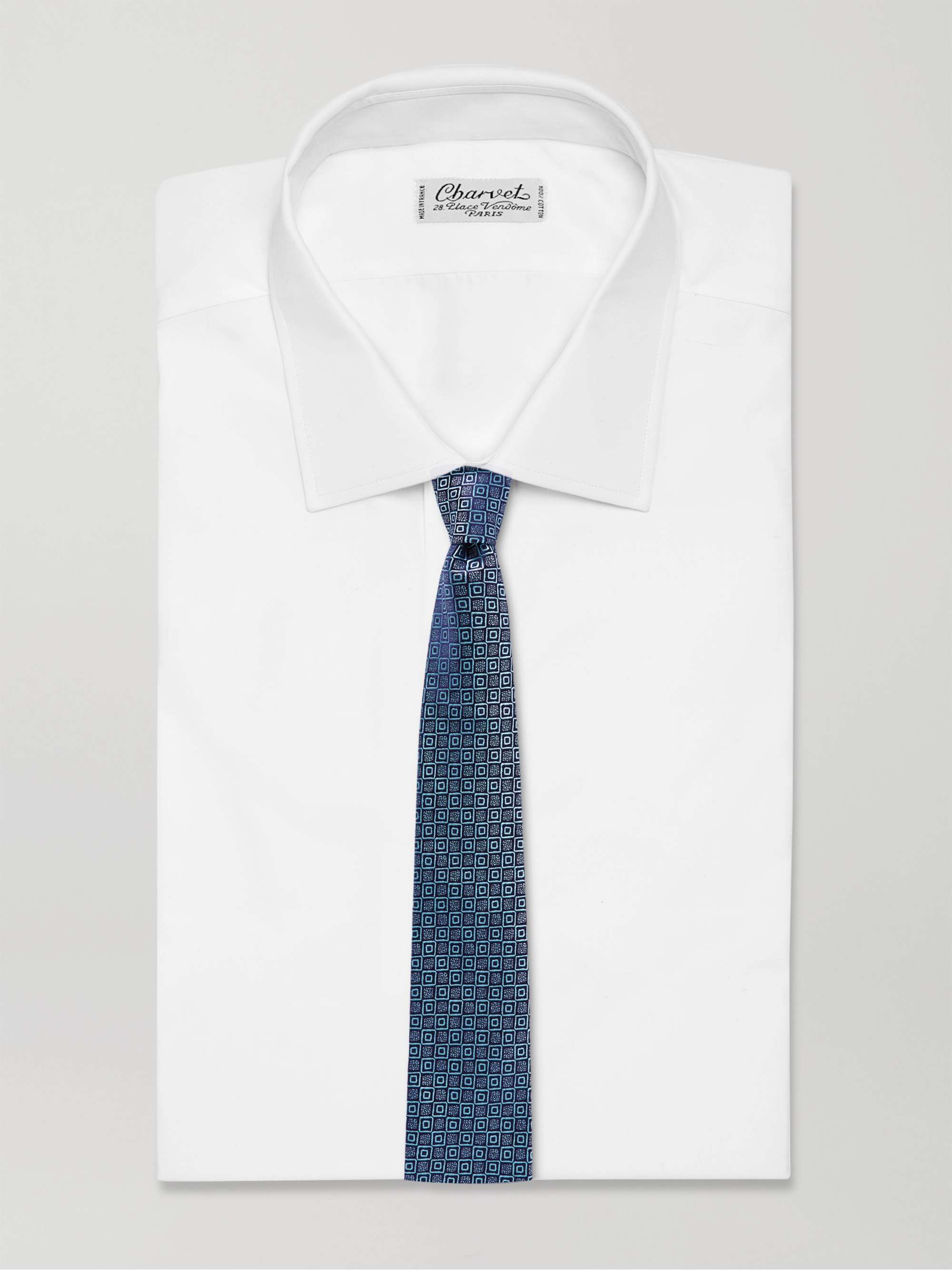 CHARVET 8.5cm Silk-Jacquard Tie