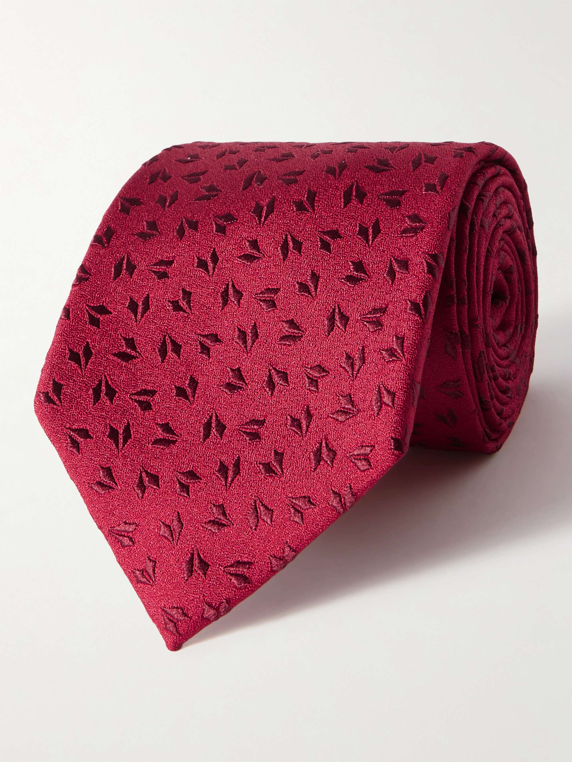 CHARVET Geo 9cm Silk-Jacquard Tie