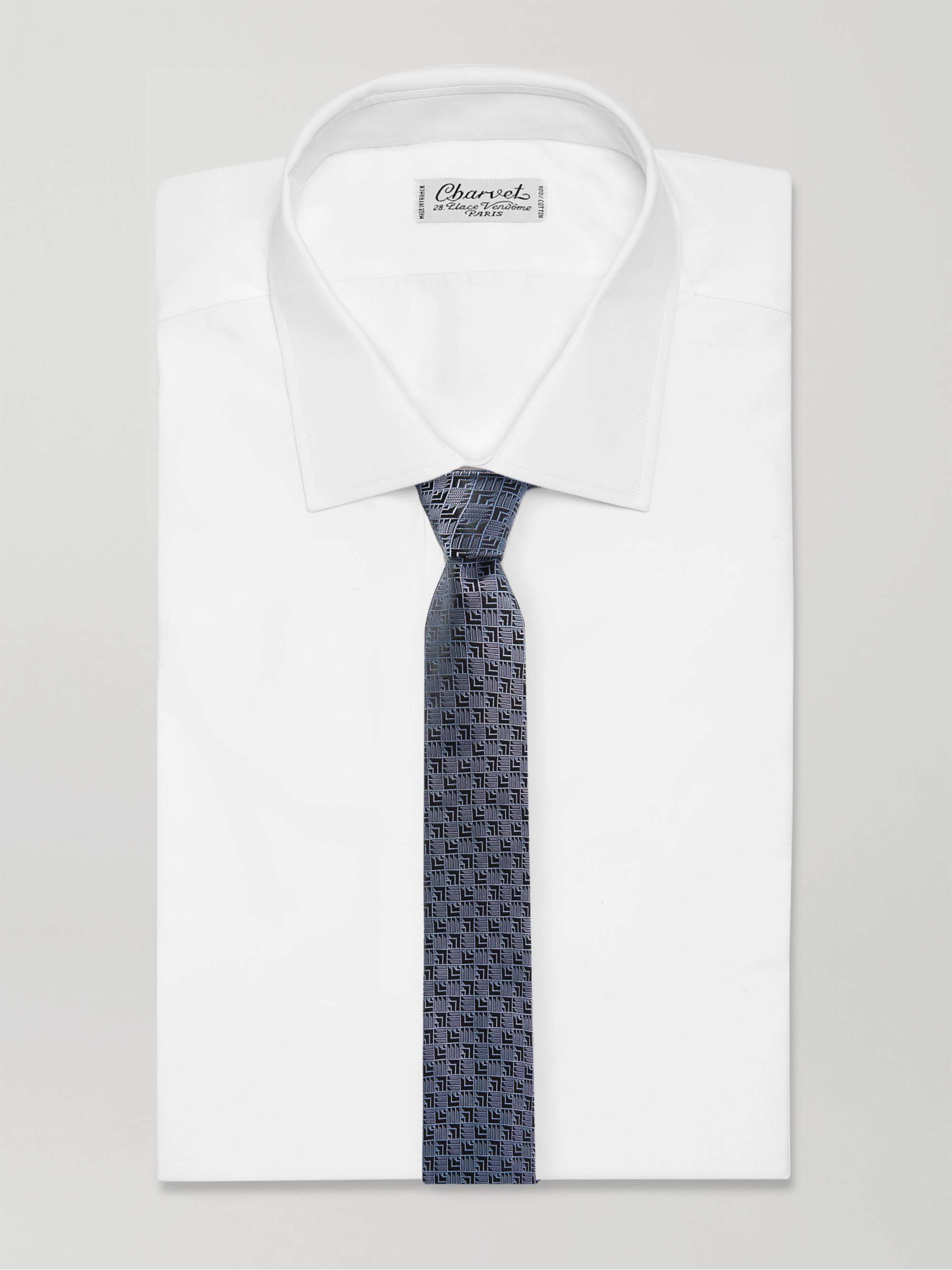 CHARVET 8.5cm Silk-Jacquard Tie