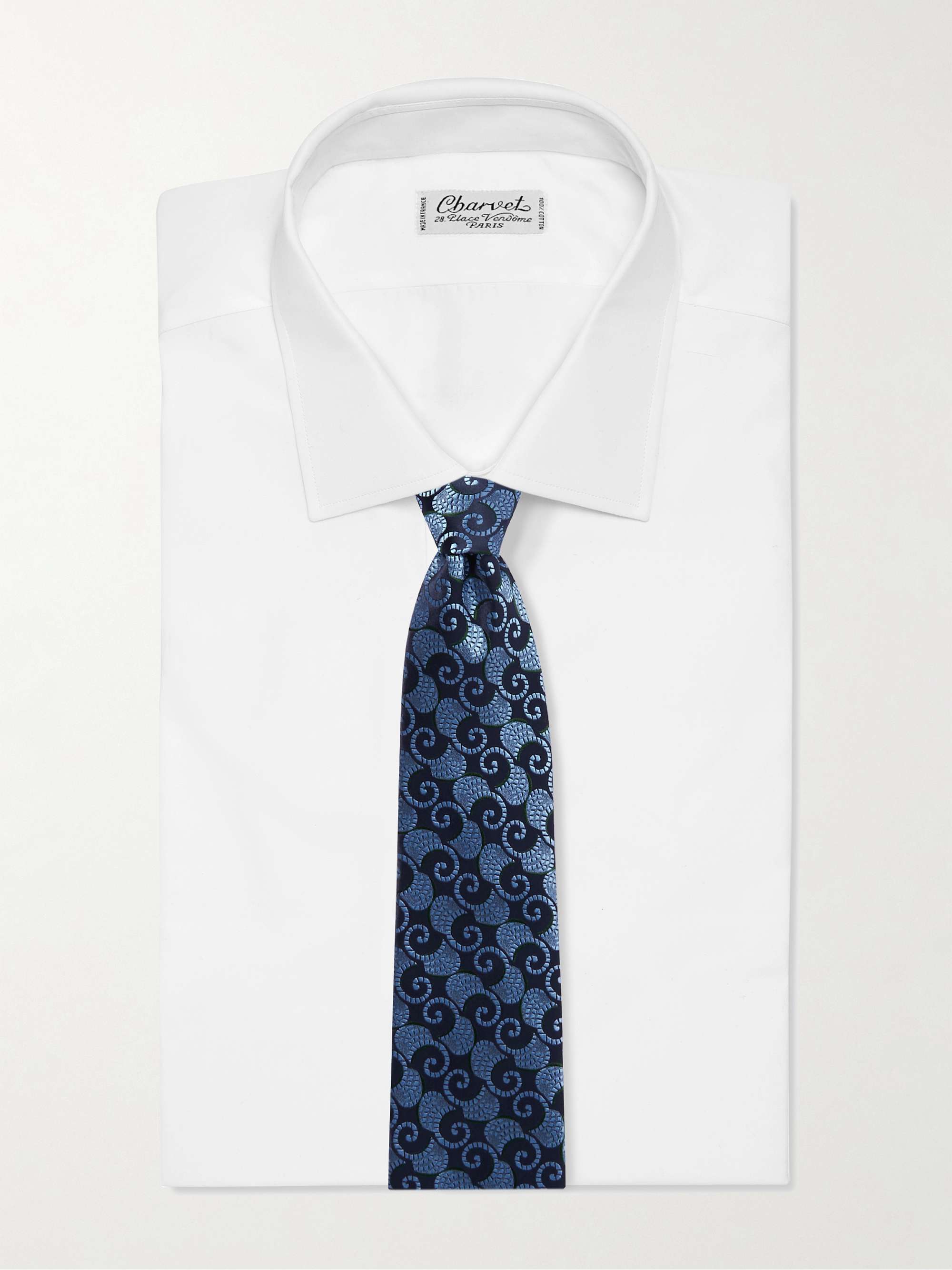 CHARVET Silk-Jacquard Tie