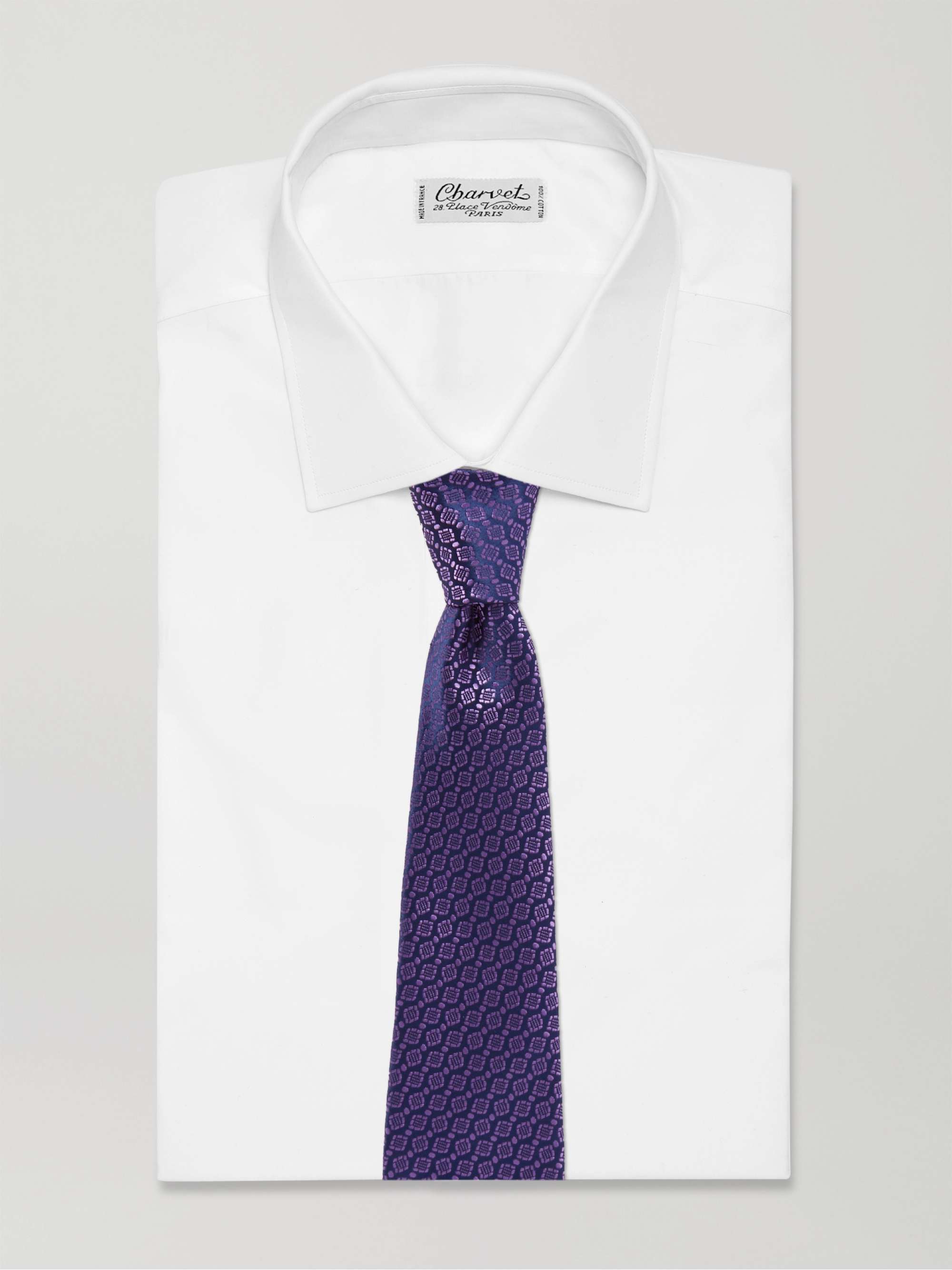 CHARVET 8.5cm Silk-Jacquard Tie