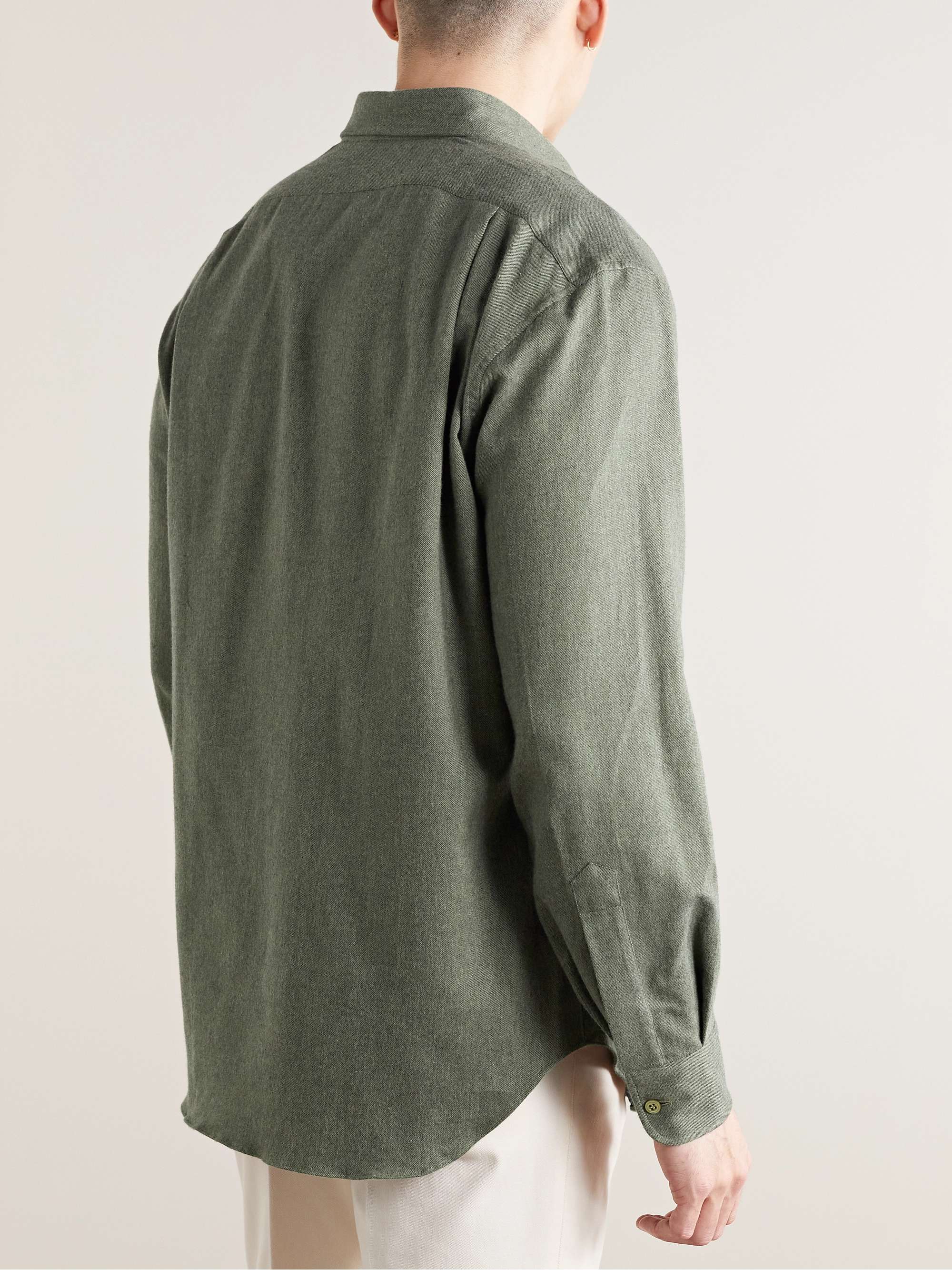 CHARVET Brushed Cotton-Flannel Shirt