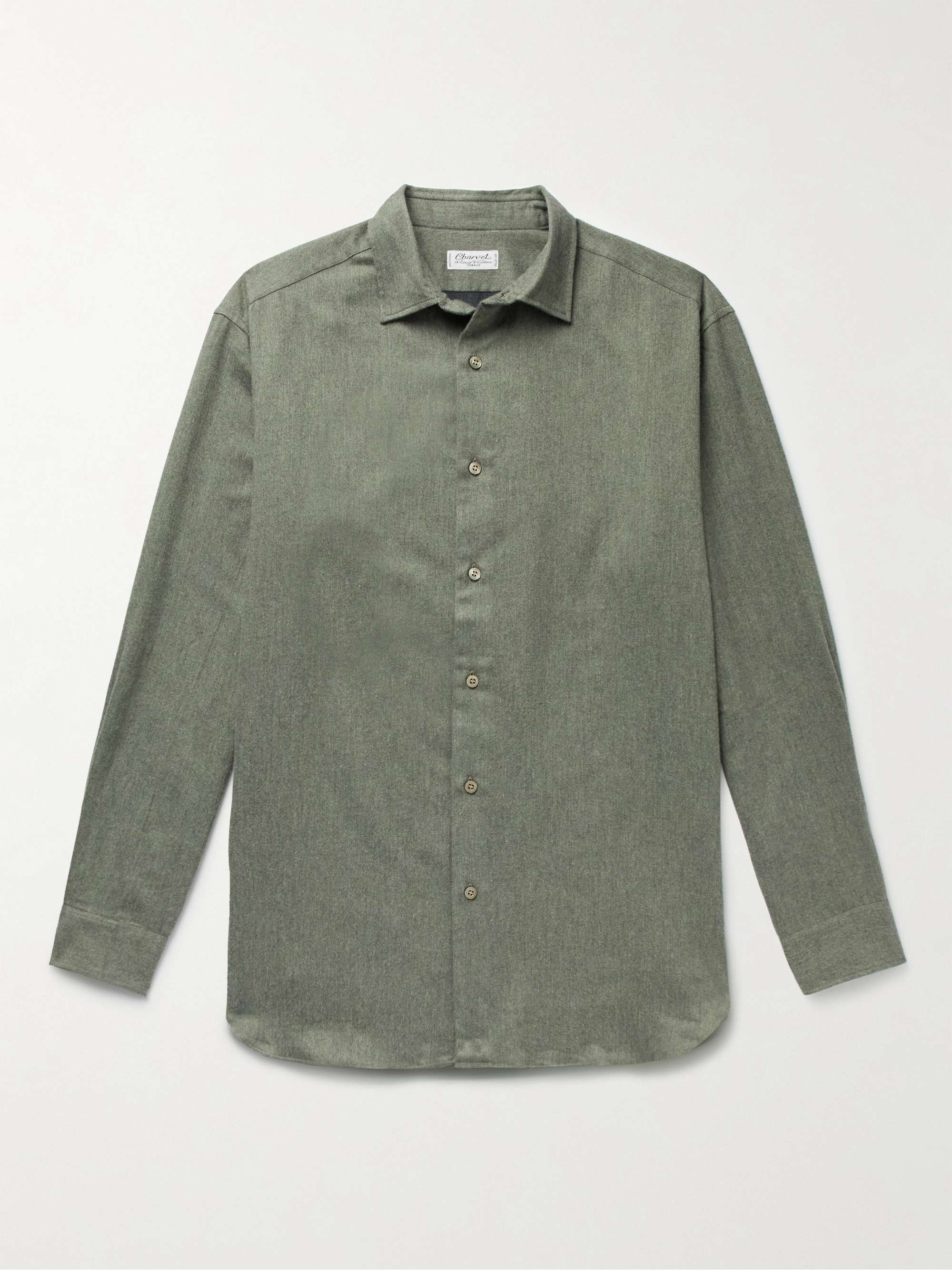 CHARVET Brushed Cotton-Flannel Shirt