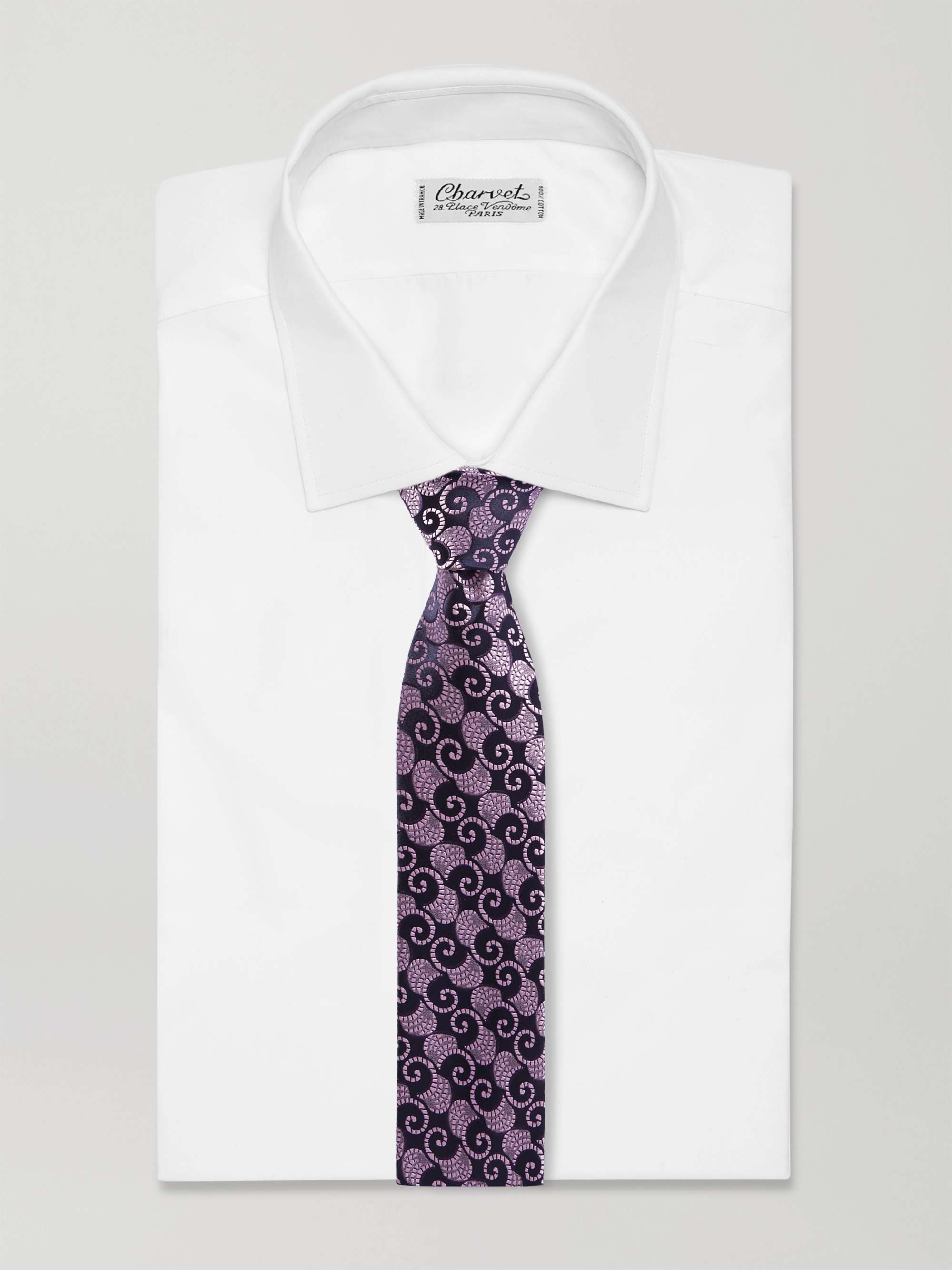 CHARVET Silk-Jacquard Tie