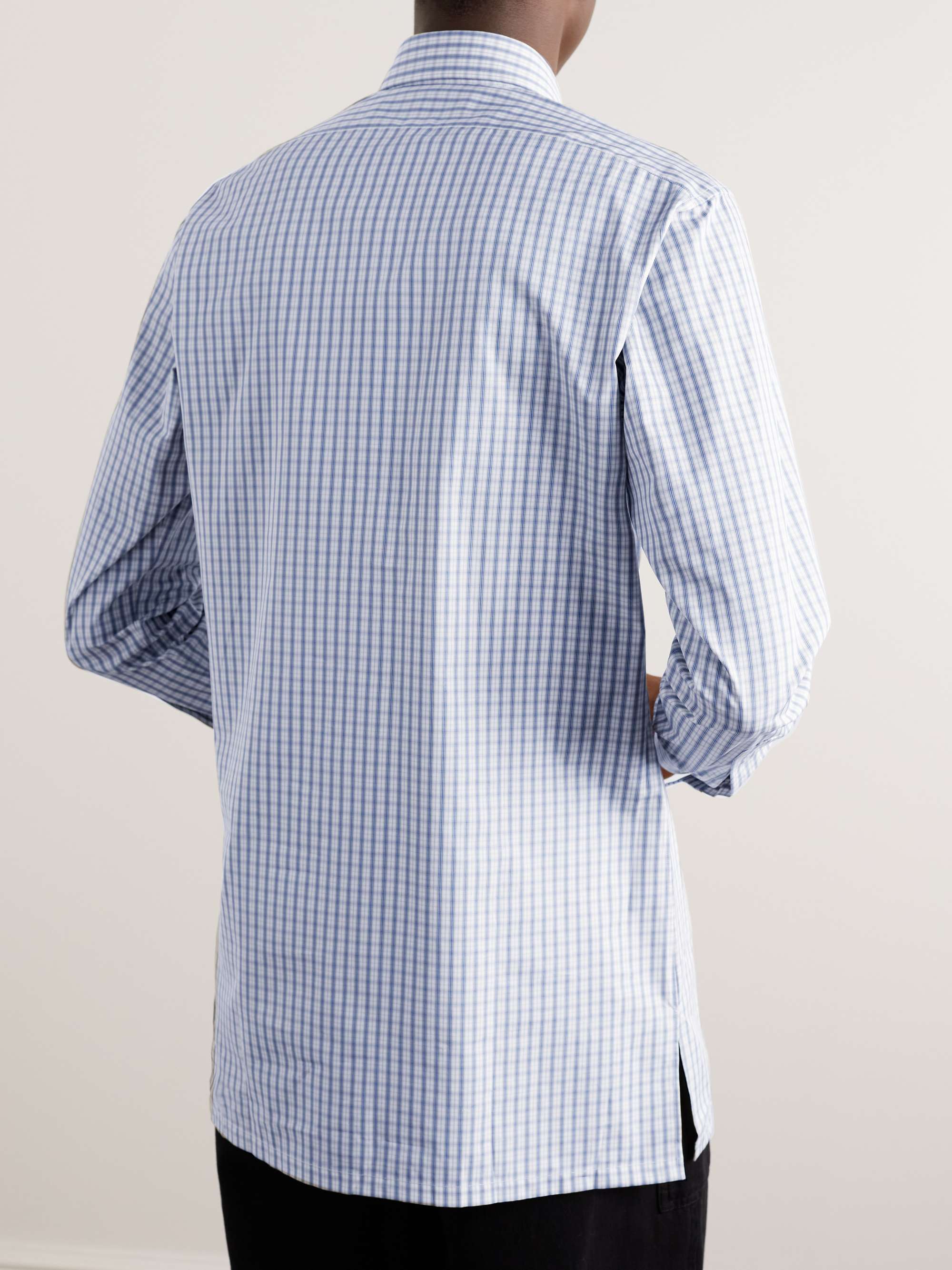CHARVET Checked Cotton-Poplin Shirt