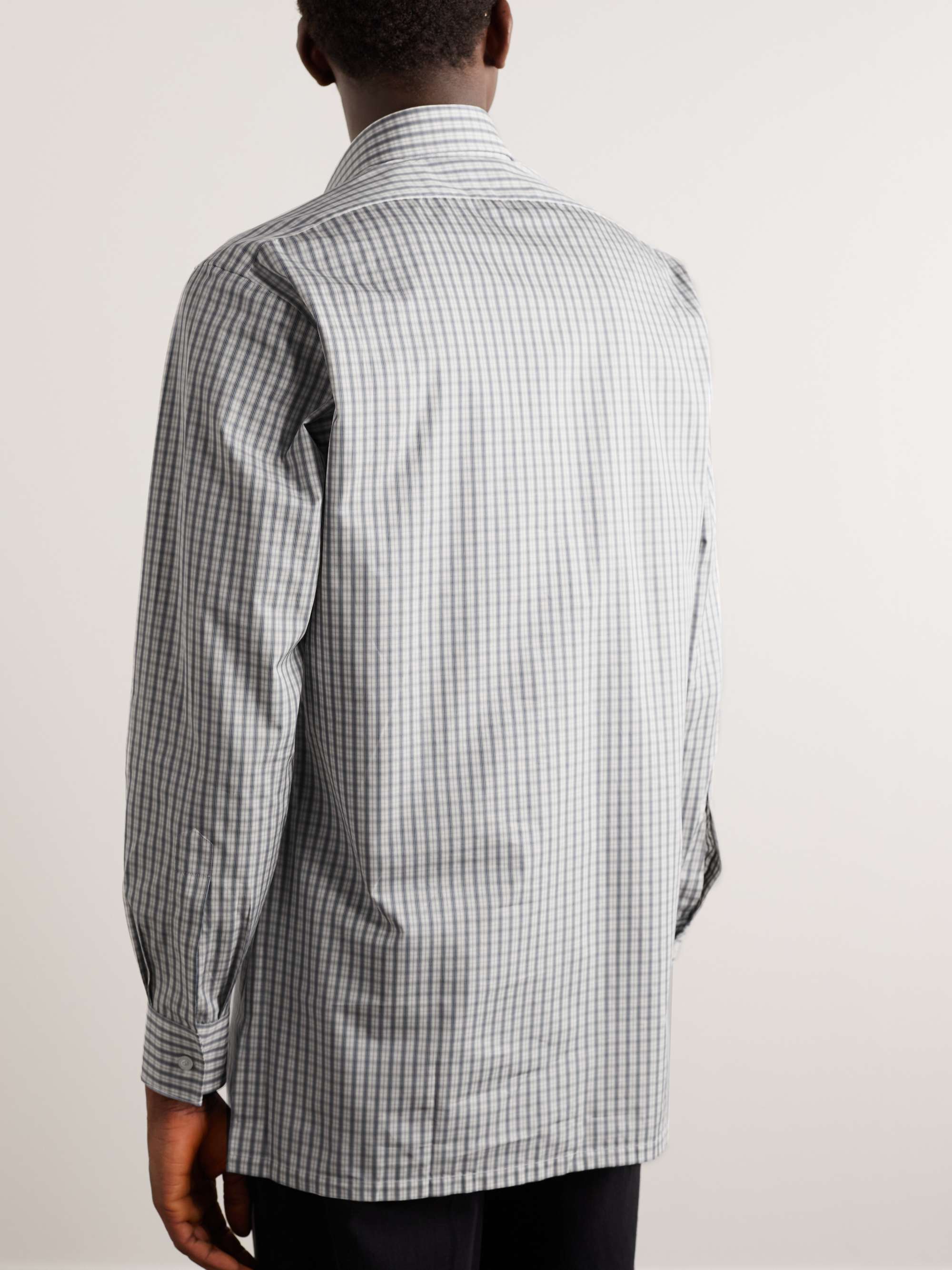 CHARVET Checked Cotton-Poplin Shirt