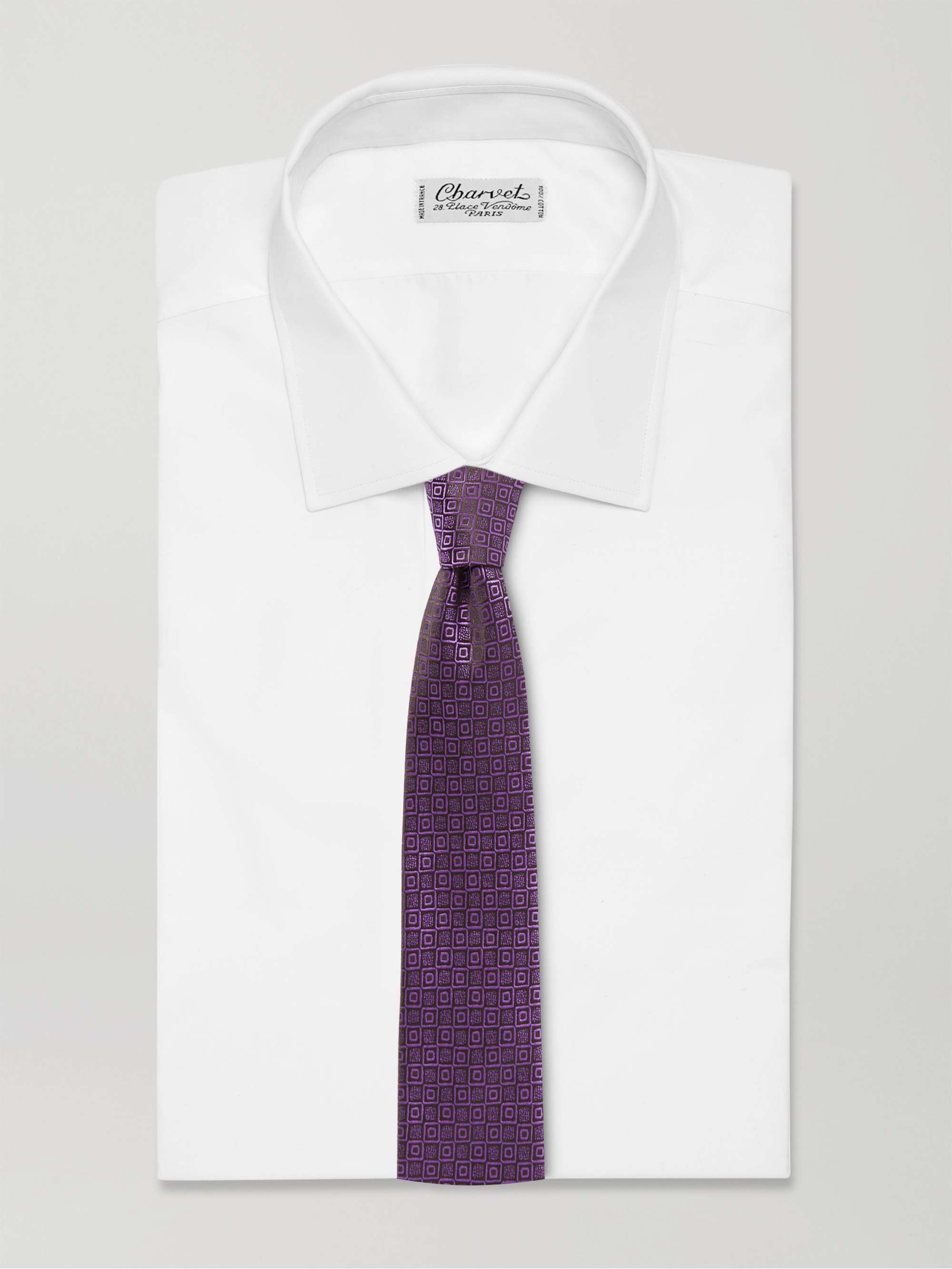 CHARVET 8.5cm Silk-Jacquard Tie