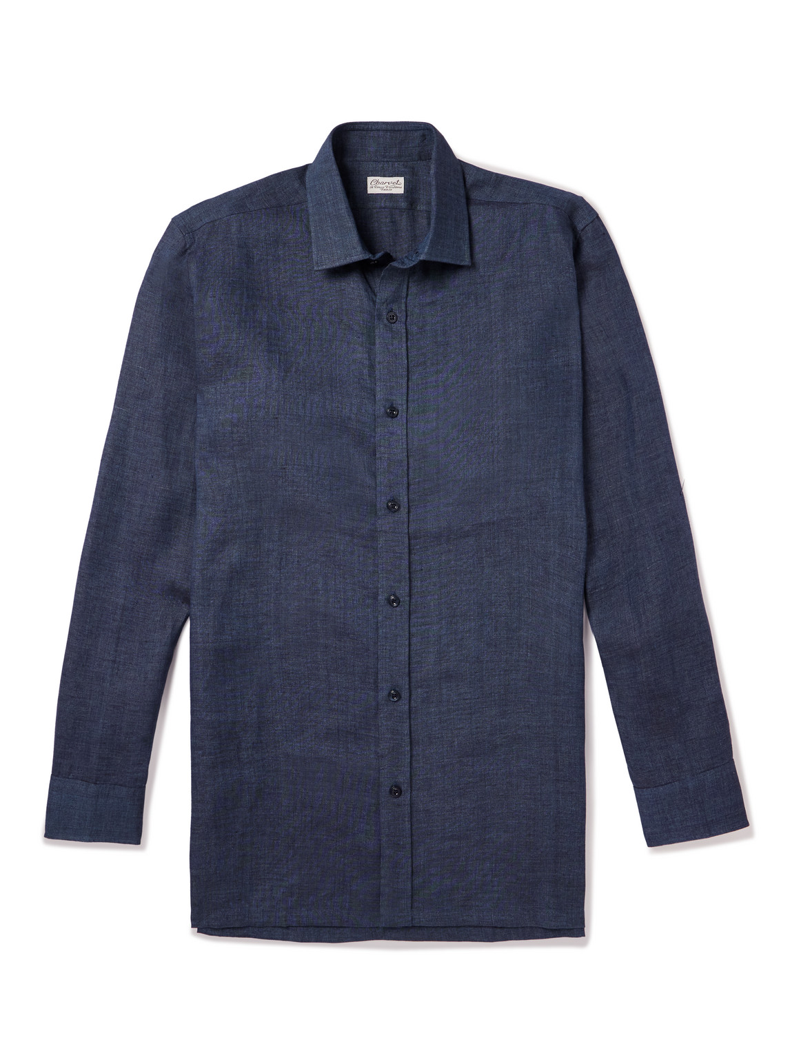 Charvet Linen Shirt In Blue