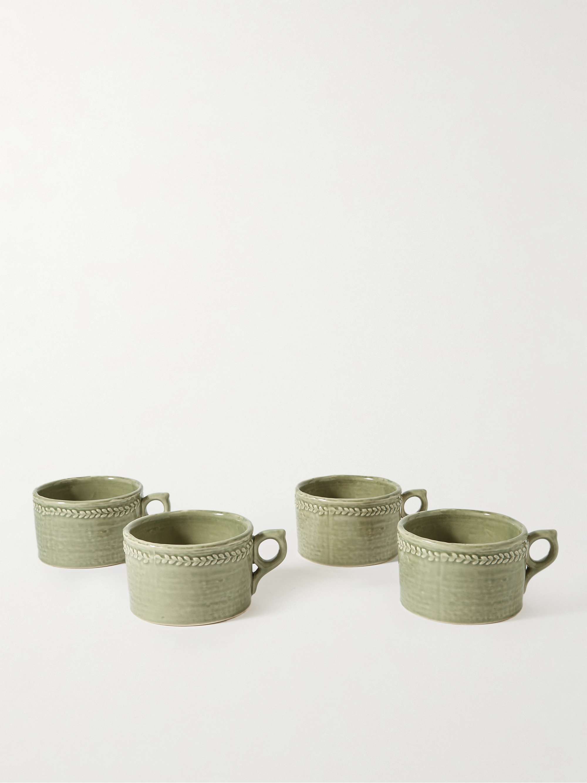 SOHO HOME Hillcrest Set of Four Stoneware Mugs for Men MR PORTER