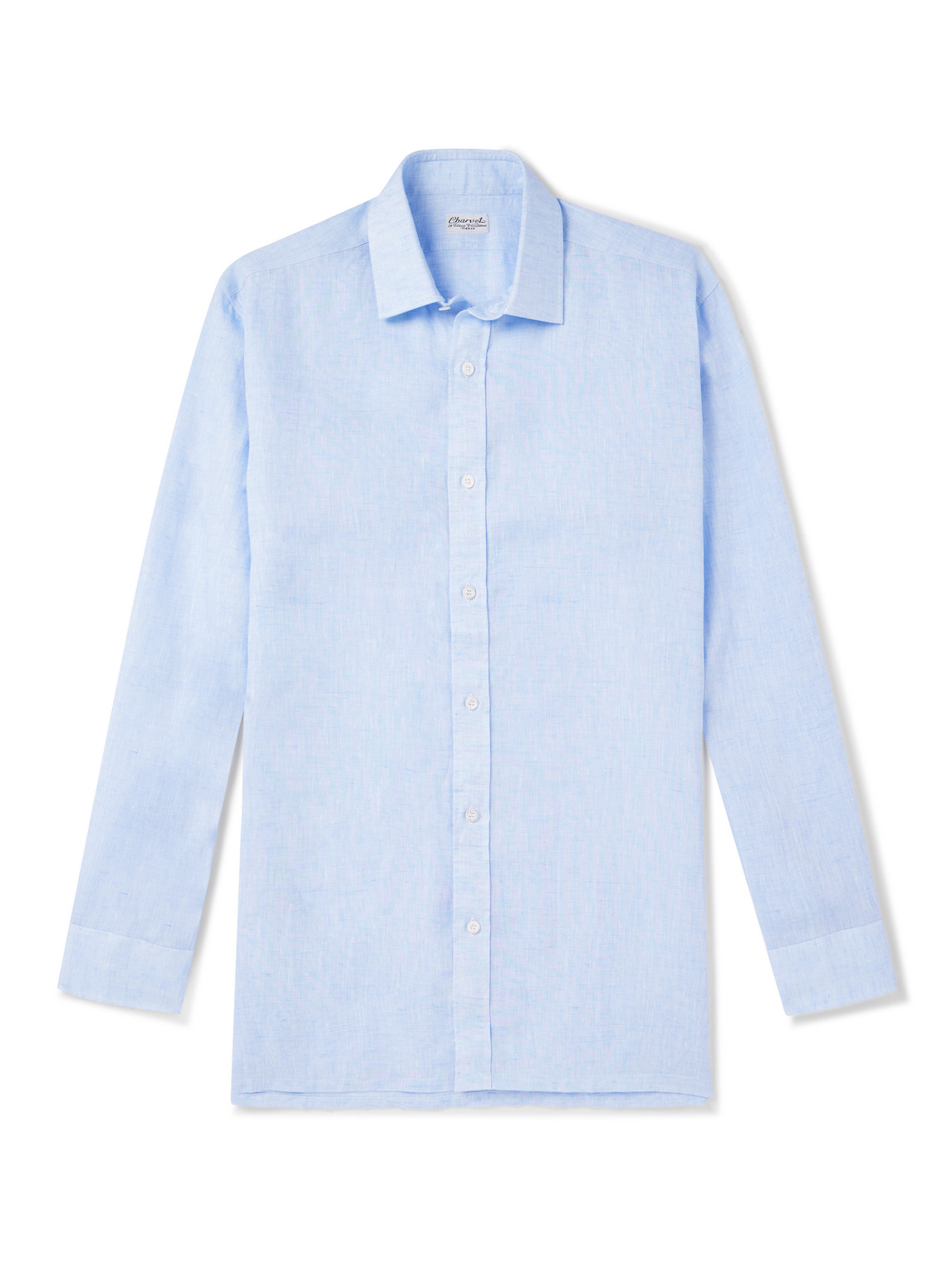 Charvet Linen Shirt In Blue