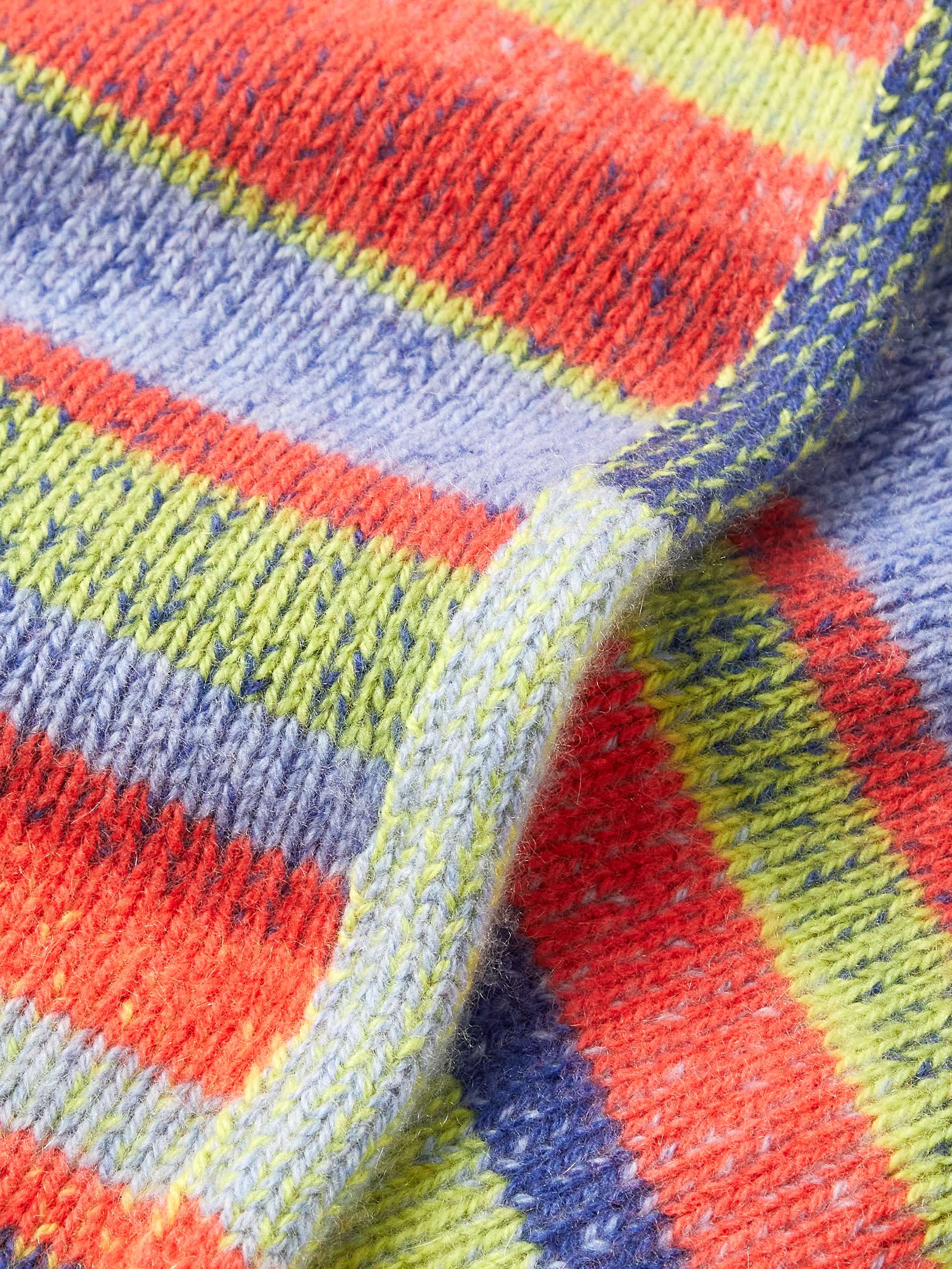 THE ELDER STATESMAN Shawl-Collar Striped Cashmere Cardigan