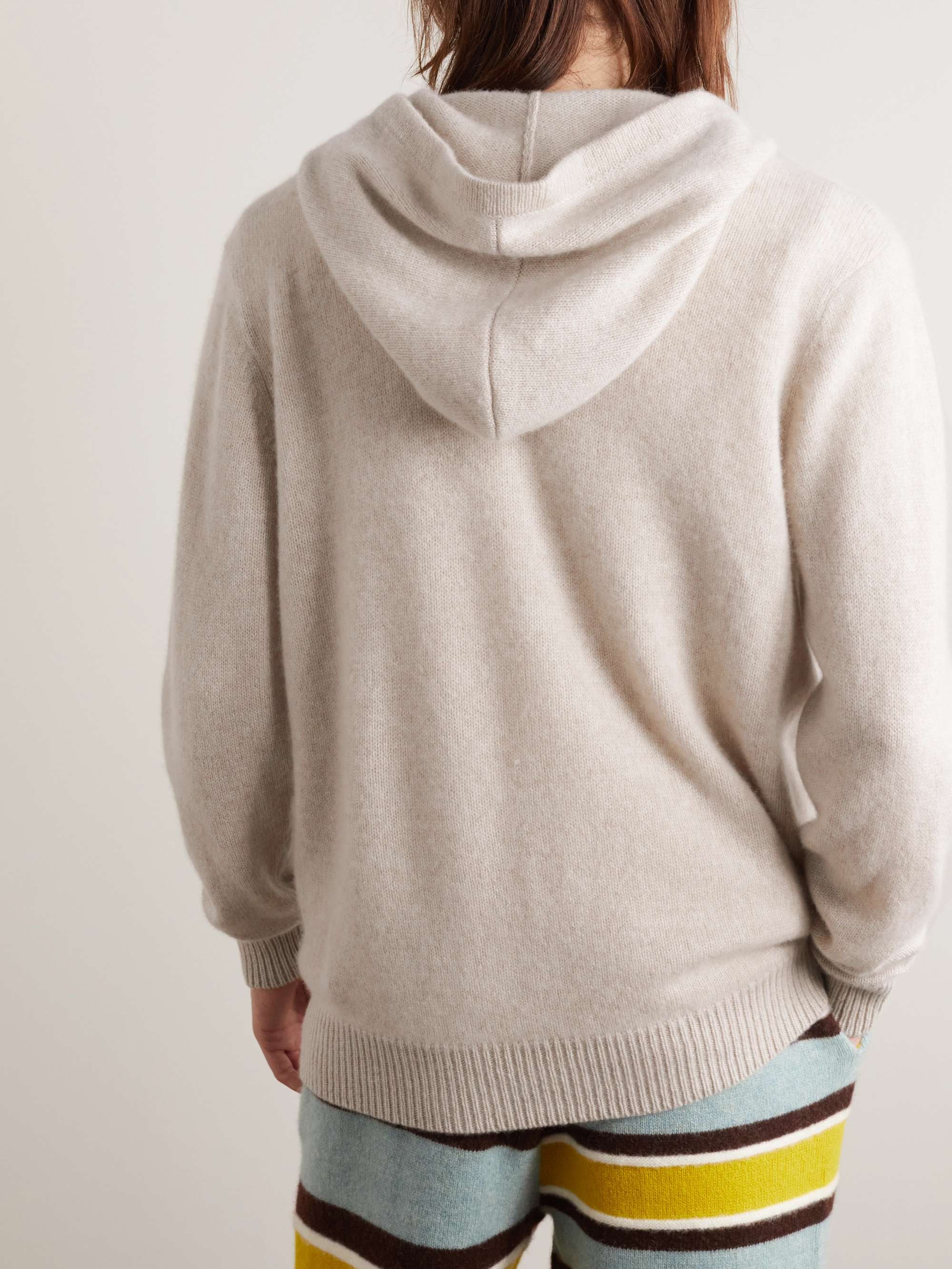 THE ELDER STATESMAN Cashmere Zip-Up Hoodie