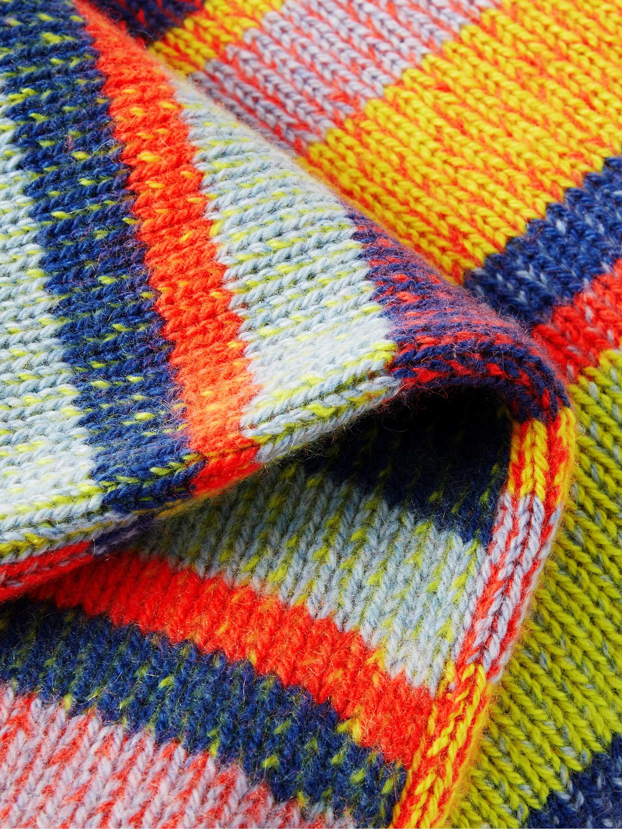 THE ELDER STATESMAN Striped Cashmere Blanket