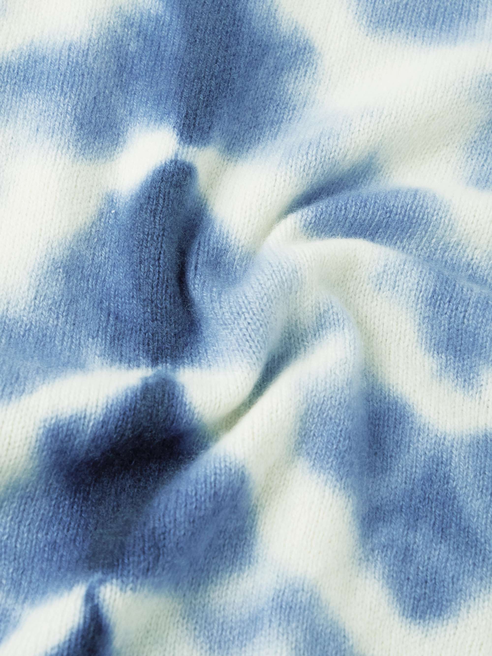 THE ELDER STATESMAN Wavey Tie-Dyed Cashmere Sweater