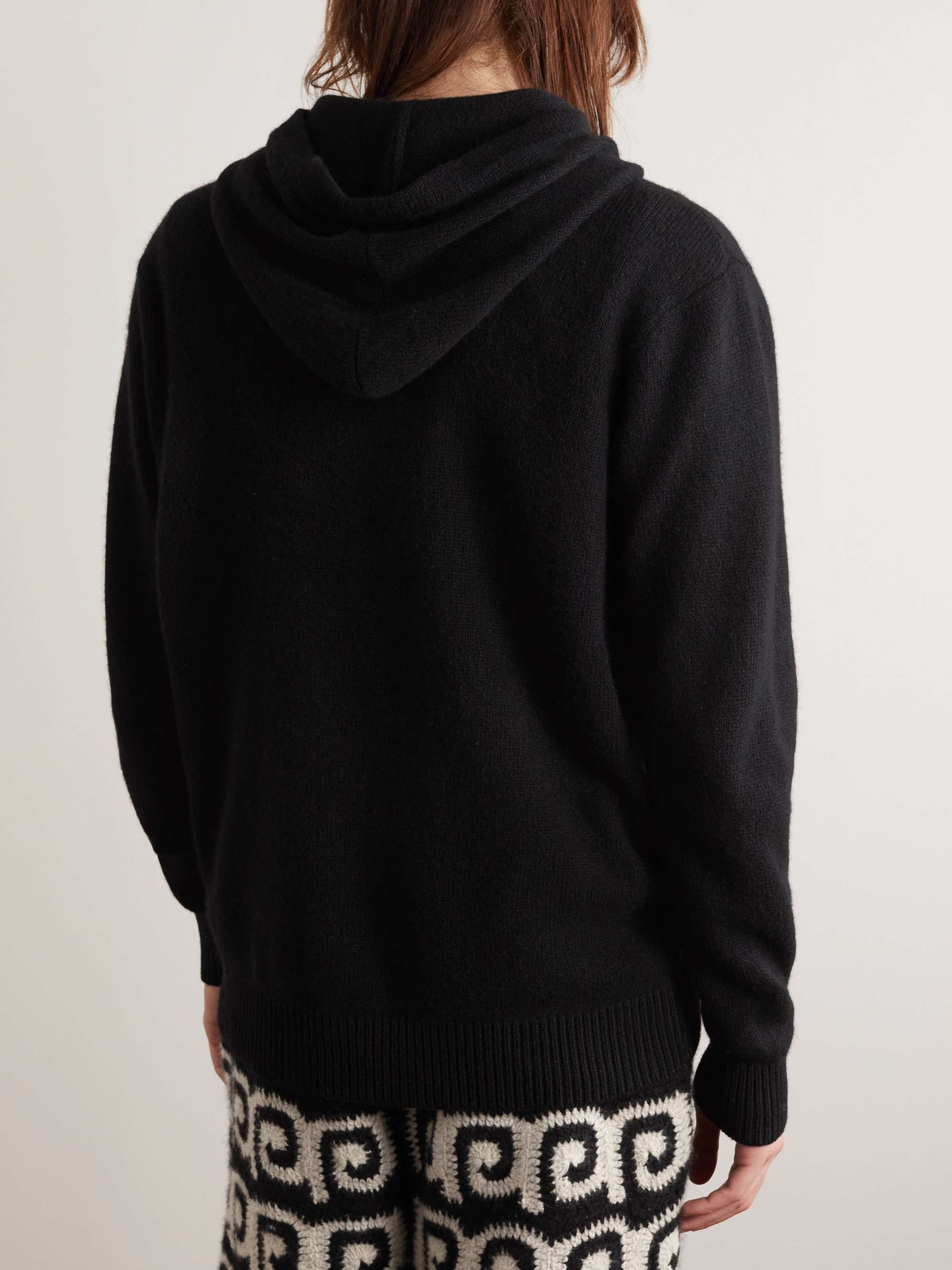 THE ELDER STATESMAN Cashmere Zip-Up Hoodie