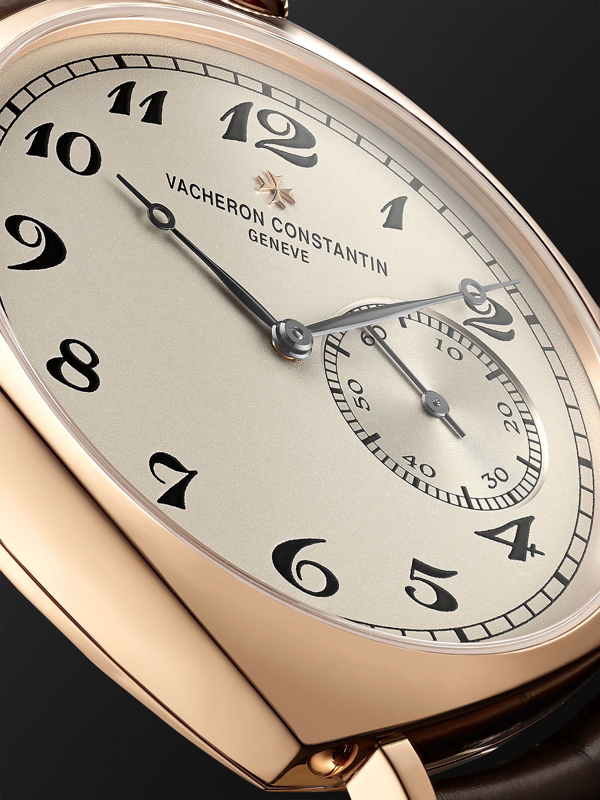 VACHERON CONSTANTIN Orologio a carica manuale 40 mm in oro rosa 18 carati con cinturino in alligatore Historiques American 1921, N. rif. 82035/000R-9359