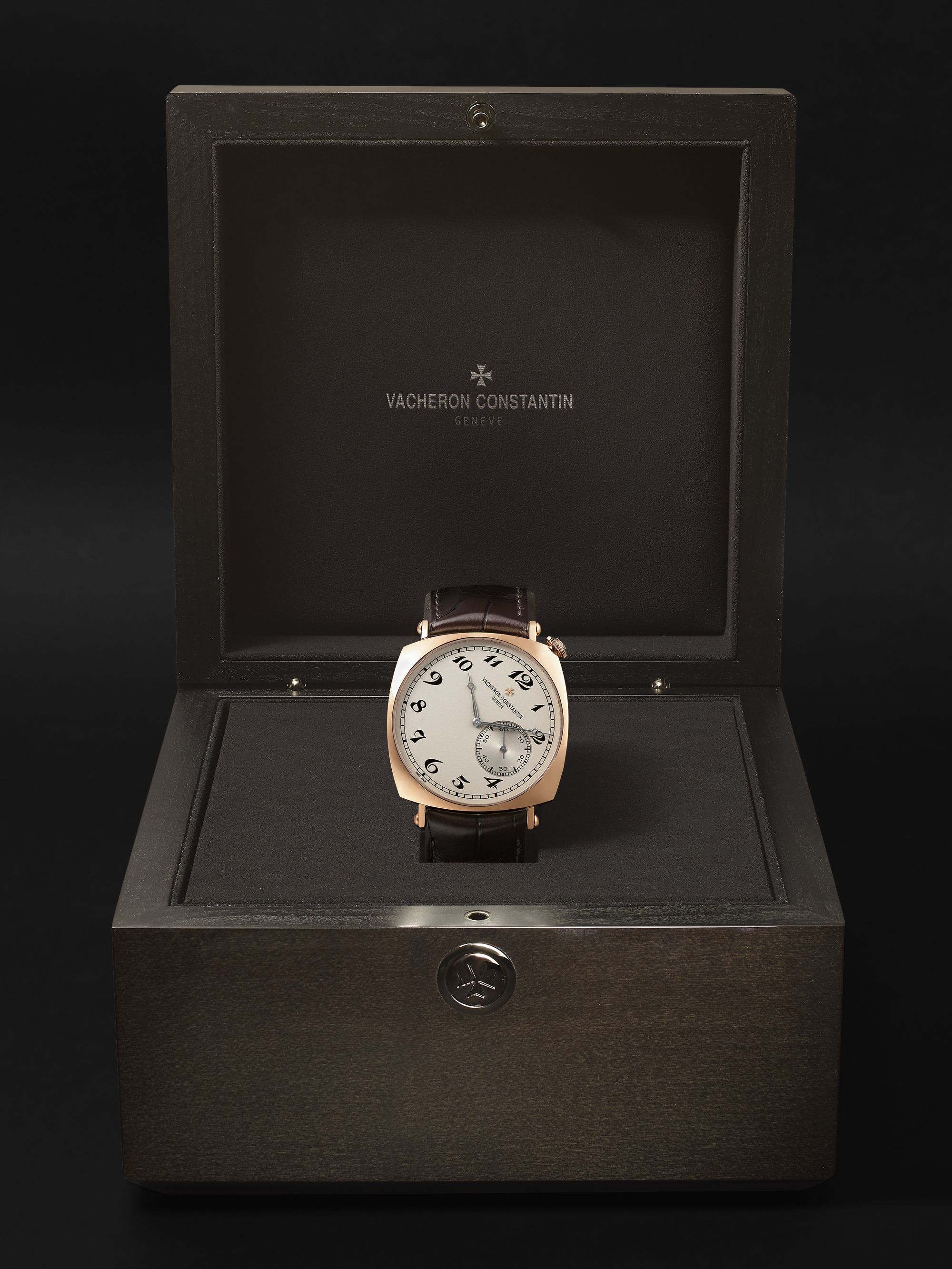 VACHERON CONSTANTIN Historiques American 1921 Hand-Wound 40mm 18-Karat Pink Gold and Alligator Watch, Ref. No. 82035/000R-9359