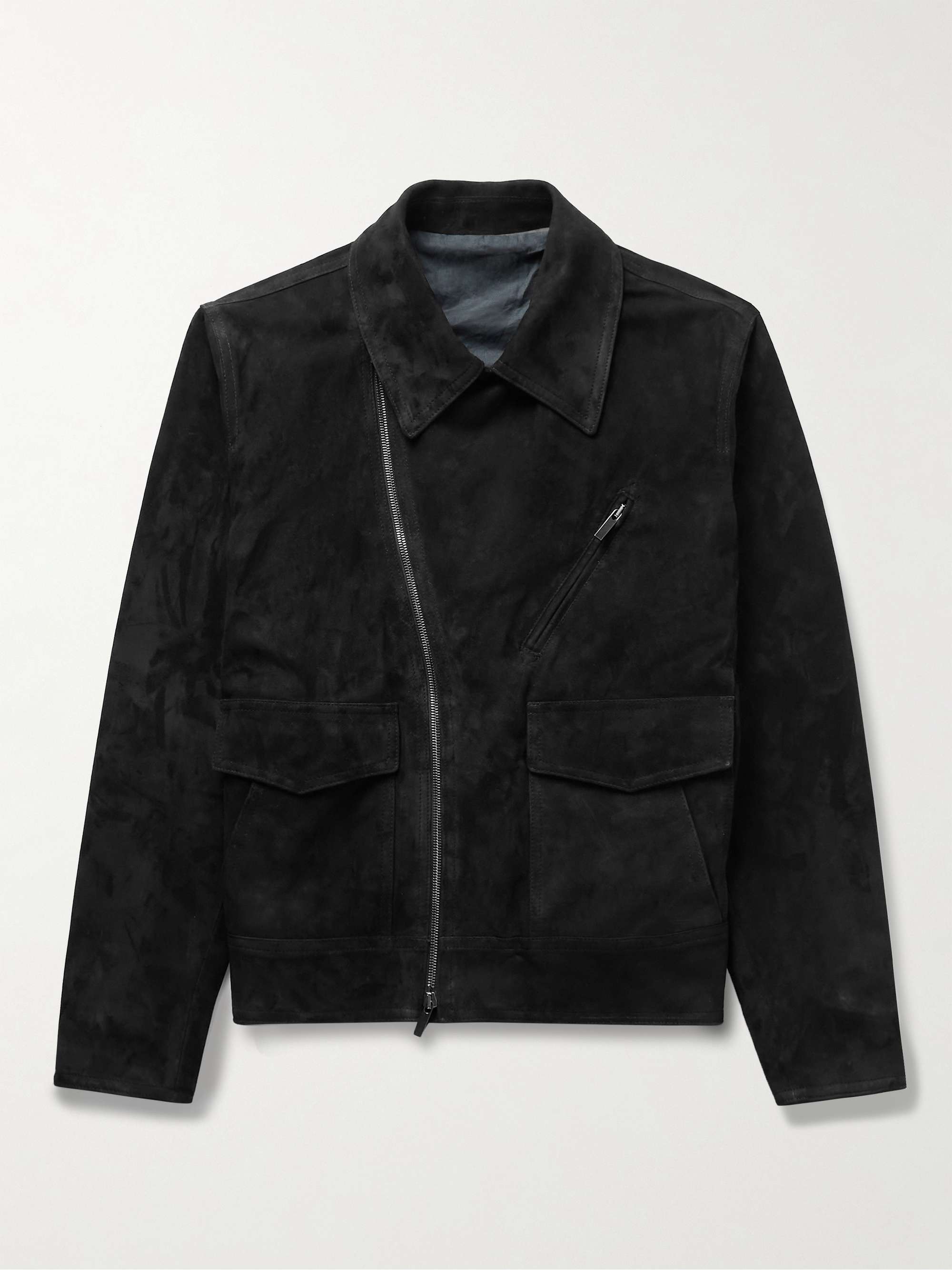 STÒFFA Suede Biker Jacket for Men | MR PORTER