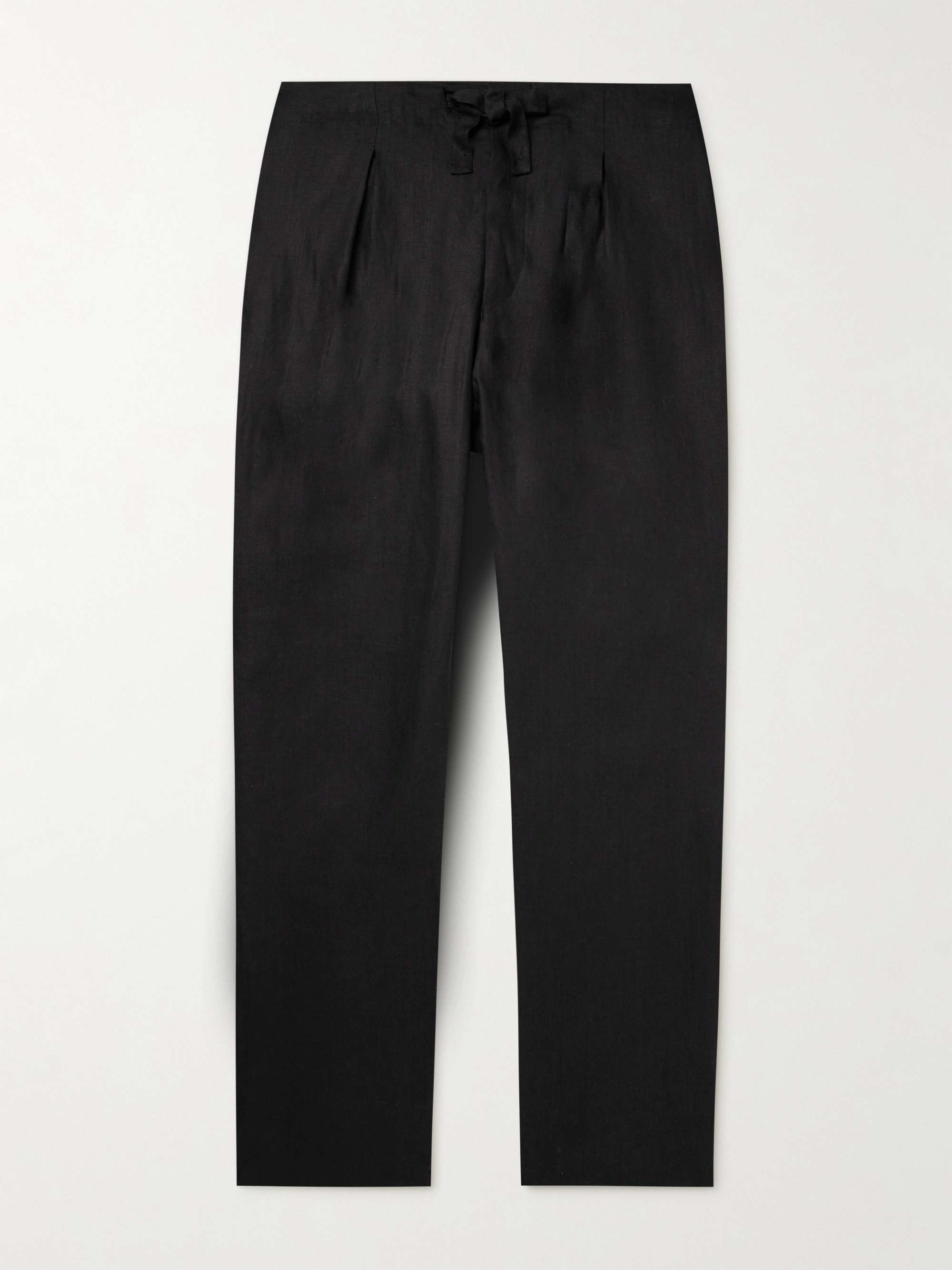 STÒFFA Slim-Fit Straight-Leg Linen Drawstring Trousers for Men